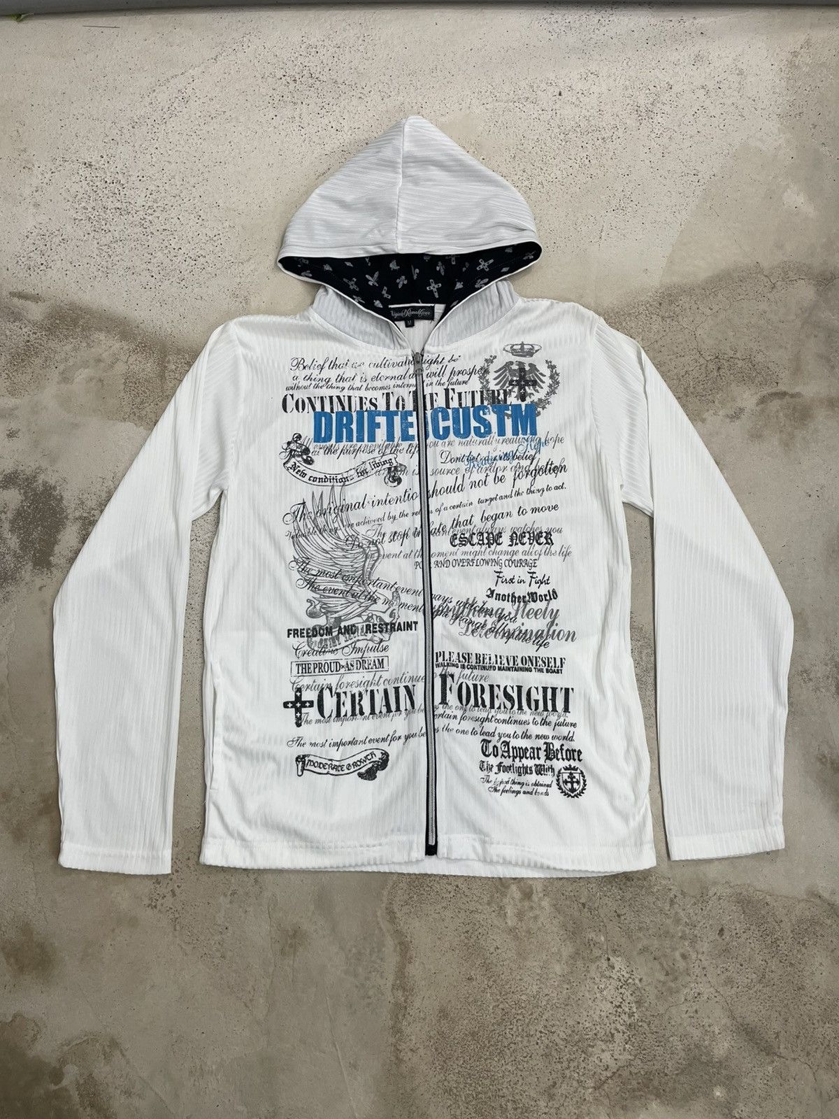 14th Addiction White Affliction Life Bondage Poem Gothic Emo Hoodie Size US M / EU 48-50 / 2 - 2 Thumbnail