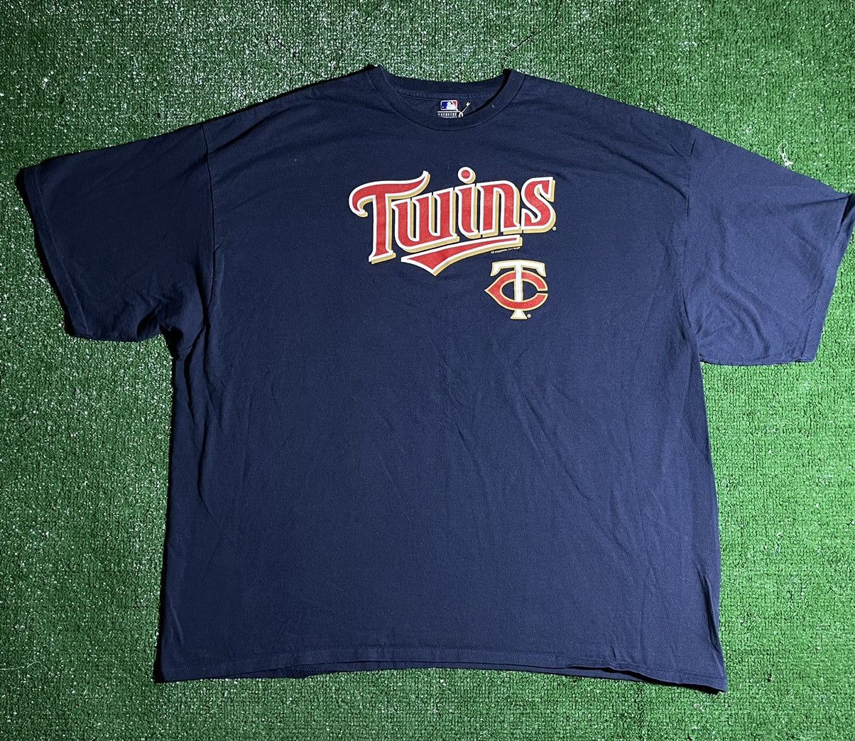 Image of ‘Twins’ Minnesota Mlb T-Shirt in Navy, Men's (Size 2XL)