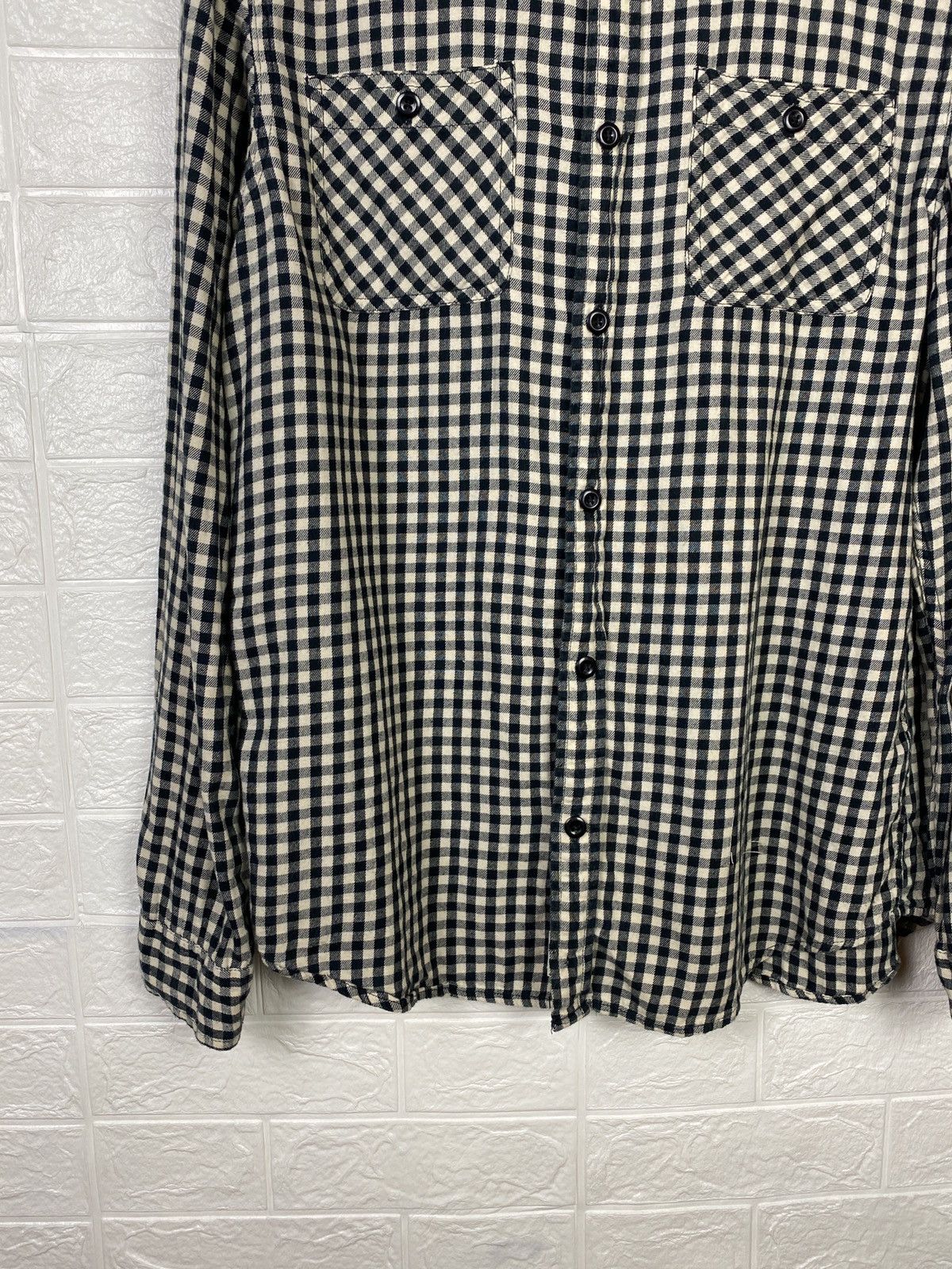 Denim & Supply Ralph Lauren Denim & Supply Ralph Lauren Black Checkered Button Shirt Size US L / EU 52-54 / 3 - 4 Thumbnail
