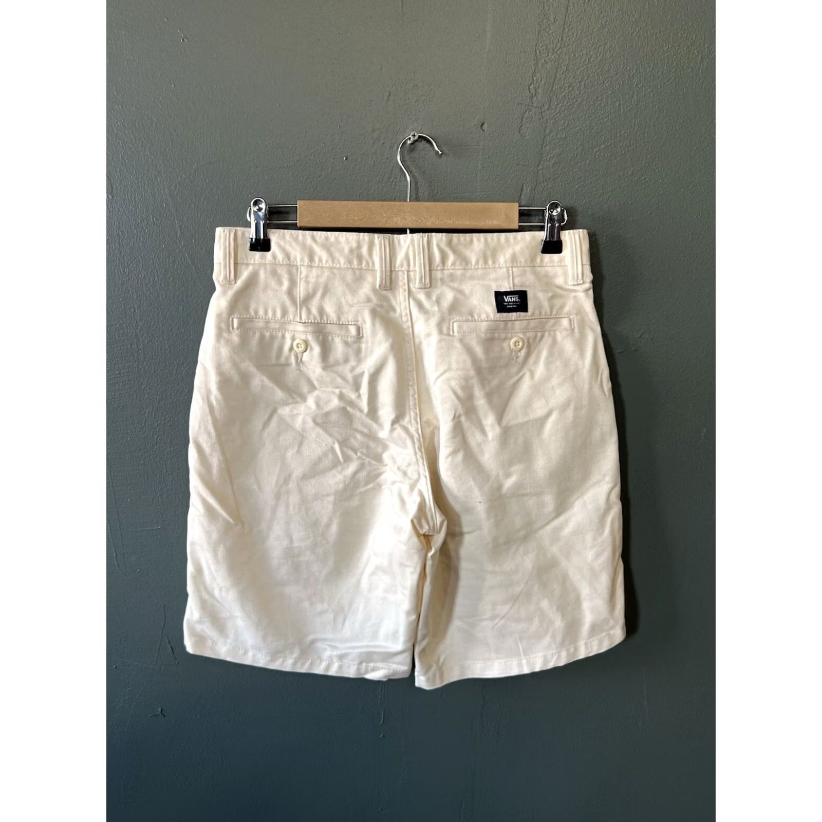 Vans VANS Mens Ivory Chino Shorts Size 30 Regular 30 Ivory Chino Mens Shorts Size US 30 / EU 46 - 2 Thumbnail