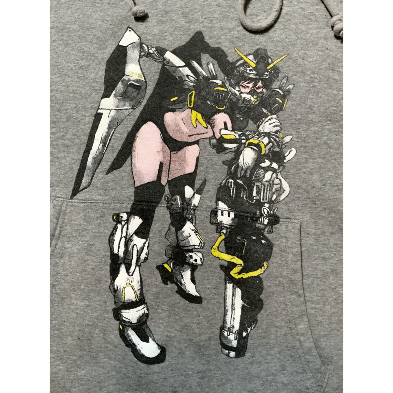 Vintage Ultrafeel Mecha Anime Manga Robot Graphic Grey Pullover Sweatshirt Hoodie Sz. M Size US M / EU 48-50 / 2 - 7 Thumbnail