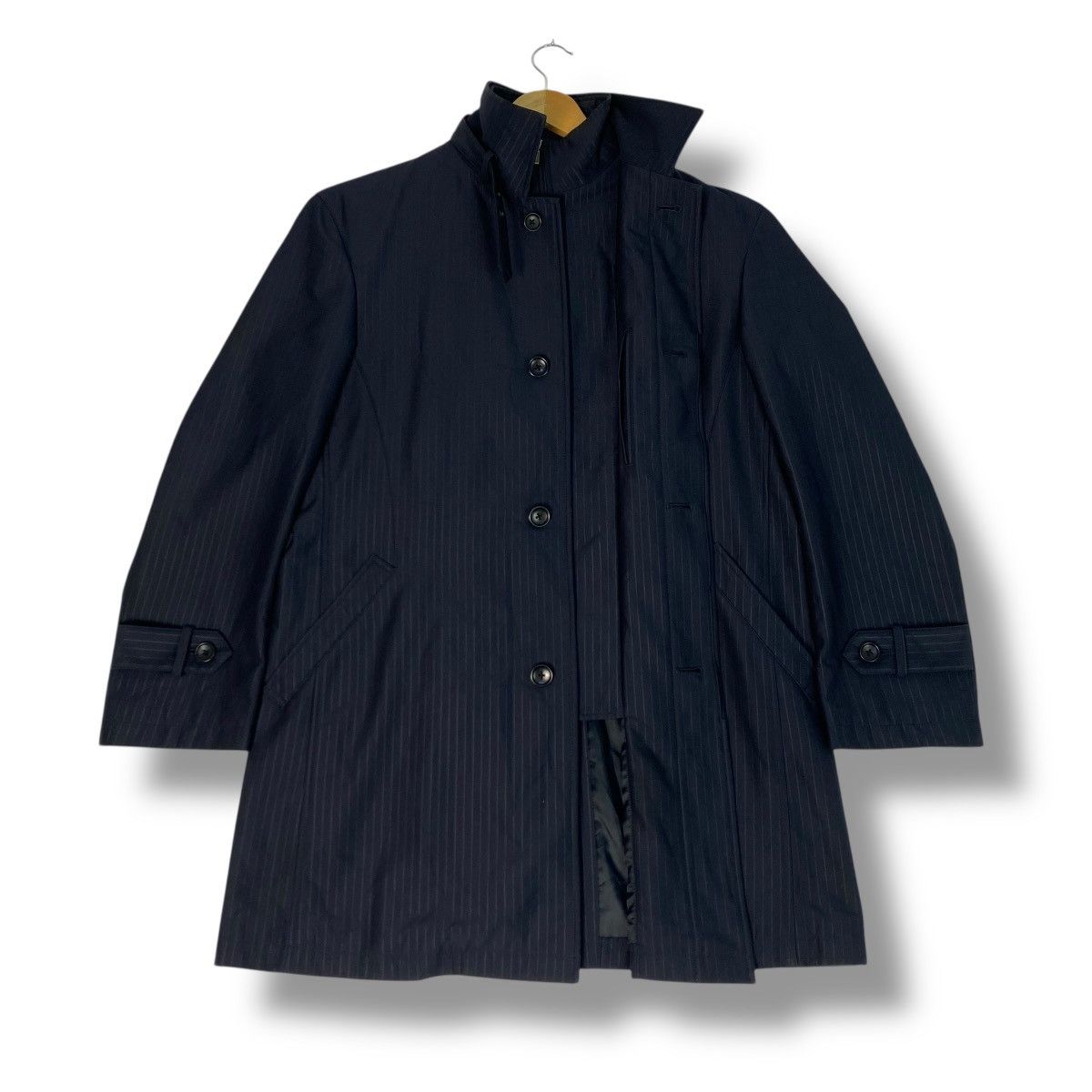Armoire D'Homme 🇯🇵 D'HOMME A HOMME STRIPES LONG JACKET Size US L / EU 52-54 / 3 - 3 Thumbnail