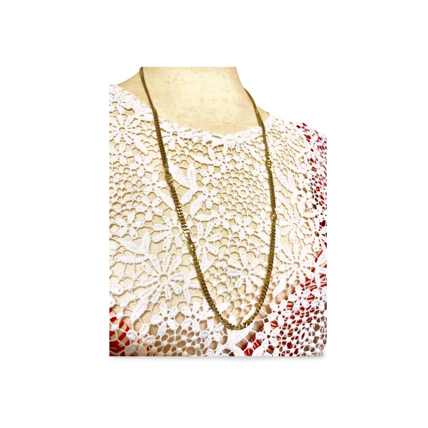 Dior MINT. Vintage Christian Dior golden chain necklace with CD Size ONE SIZE - 6 Thumbnail