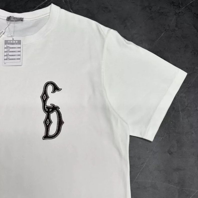 Dior Dior Embroidered Logo Short Sleeve T-2505 Size US XXL / EU 58 / 5 - 4 Thumbnail