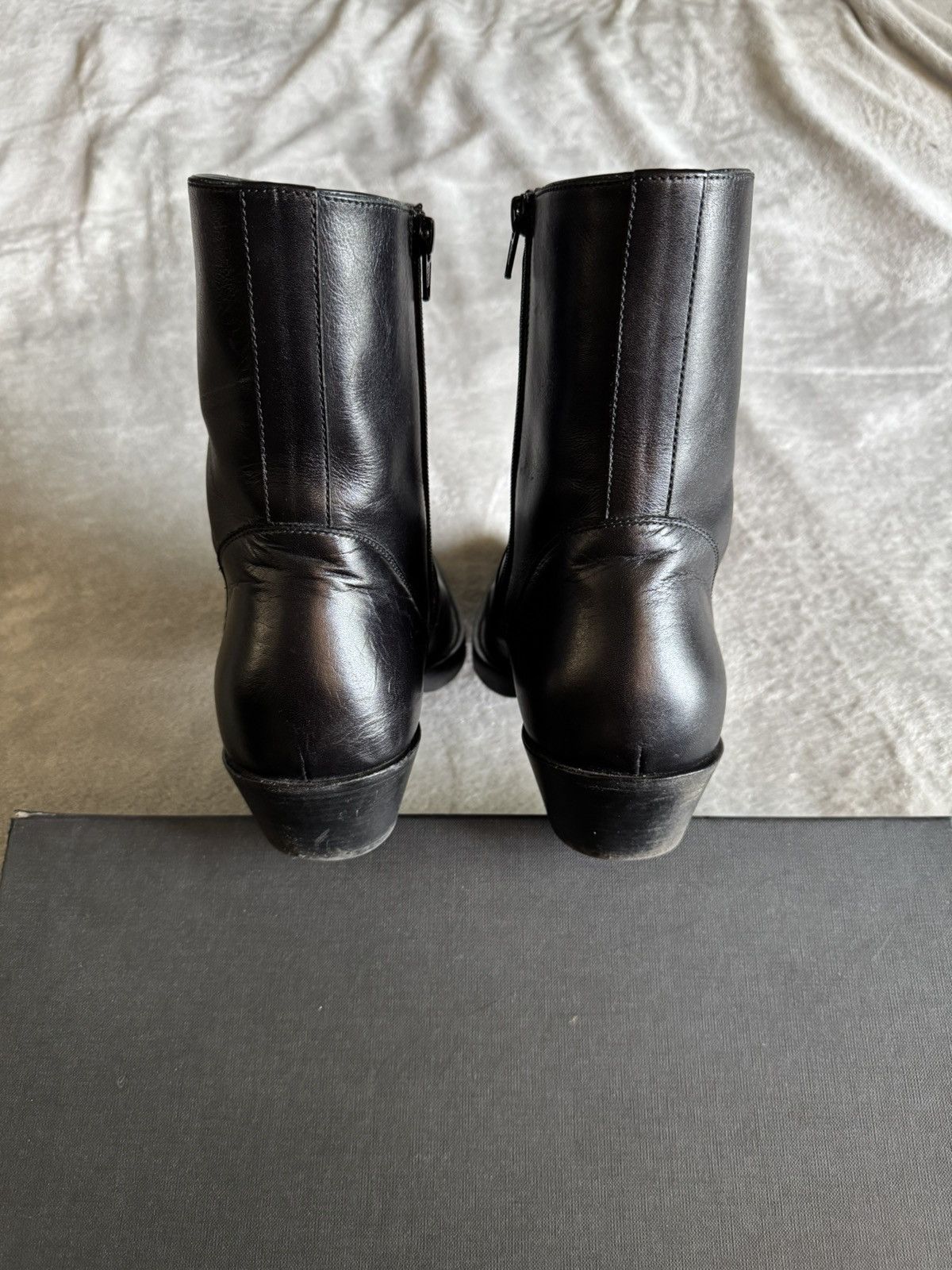 Vetements Black Leather Texan Boots Size US 12 / EU 45 - 3 Thumbnail
