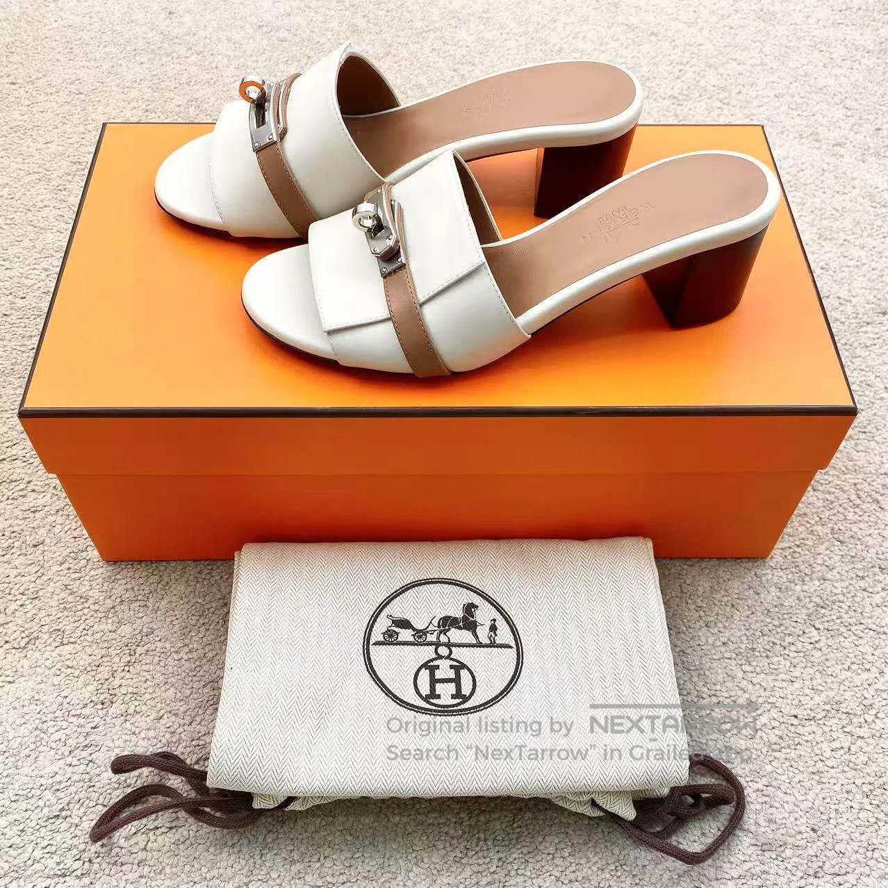 Hermes Hermes Kelly buttons up heeled slippers| Size US 4.5 / IT 34.5 - 2 Thumbnail