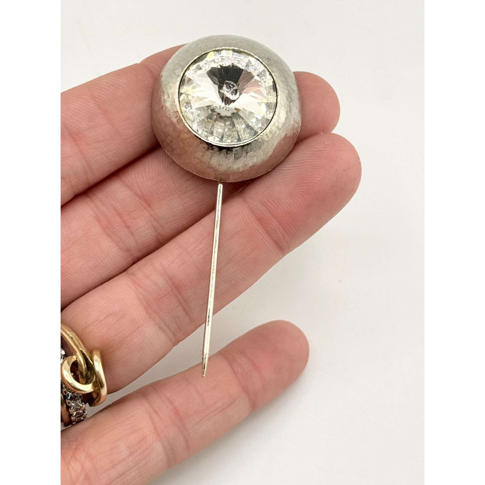 Vintage Vintage glass rhinestone stick pin Size ONE SIZE - 2 Thumbnail