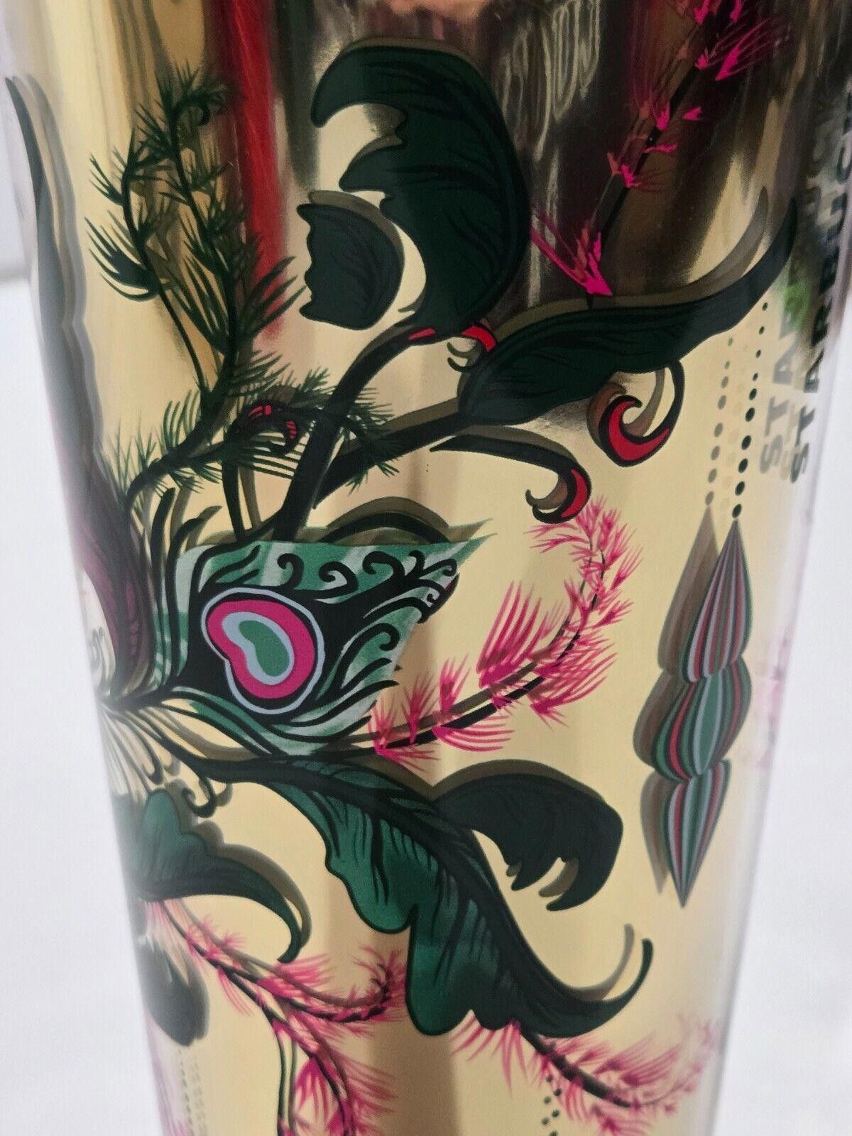 Designer Starbucks Tumbler Gold Green 2024 24 oz RARE NWT Size ONE SIZE - 4 Thumbnail