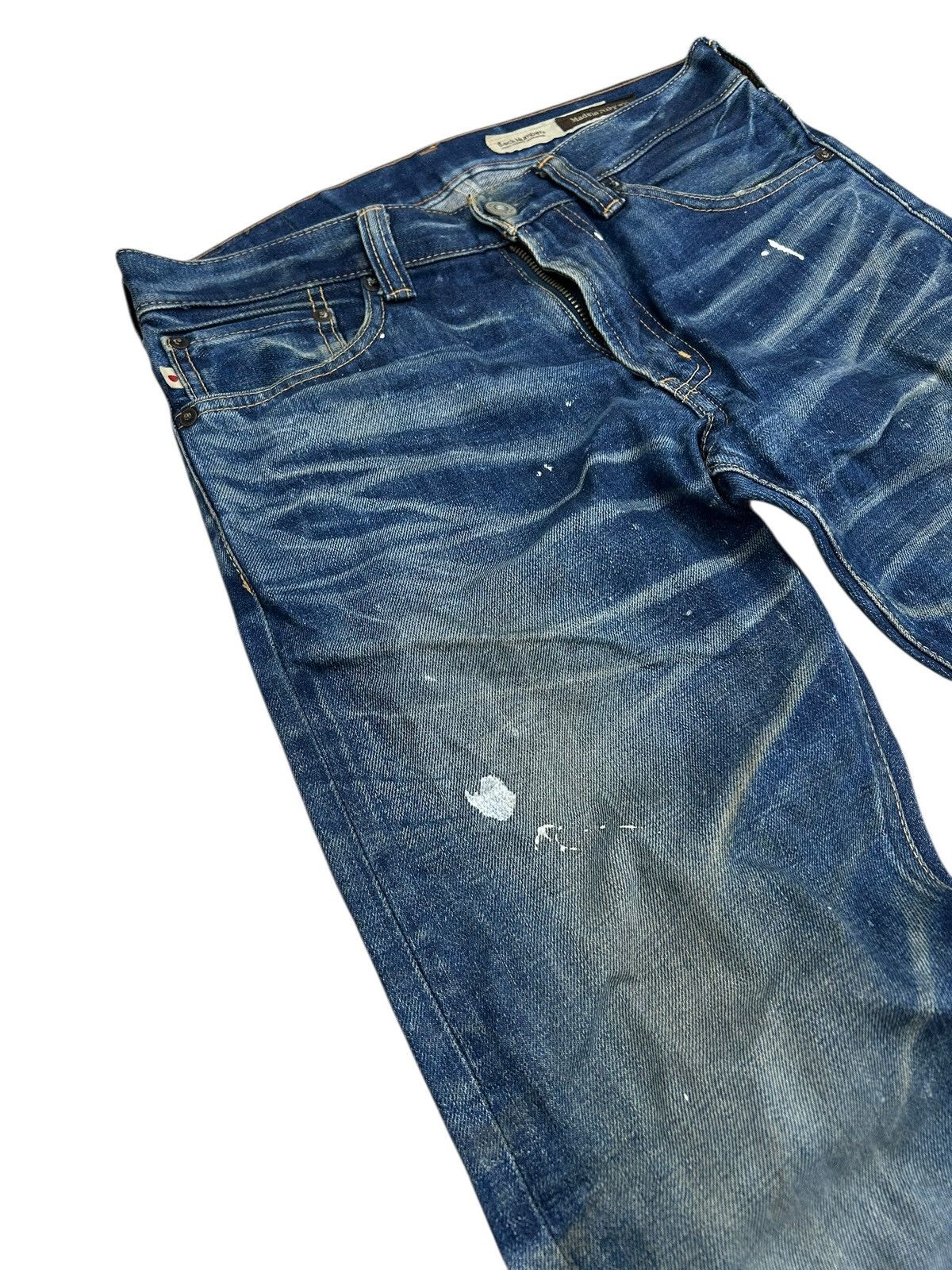 Japanese Brand × Vintage Nippon Japan Made Jean Statement Pants Splatter Painter Size US 31 - 5 Thumbnail