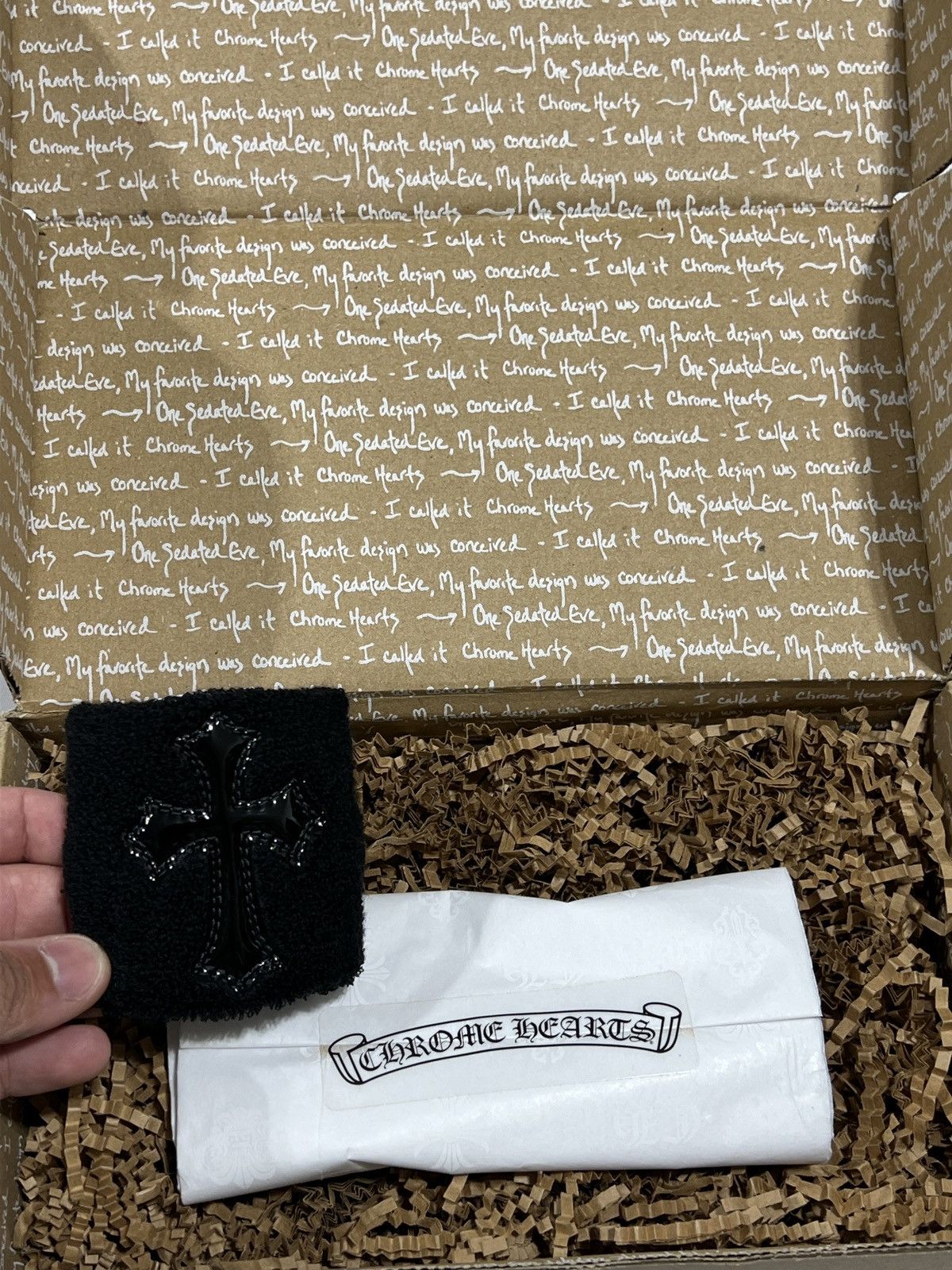 Chrome Hearts Chrome Hearts Sweatband Black Cross ONLY ONE Size ONE SIZE - 5 Thumbnail