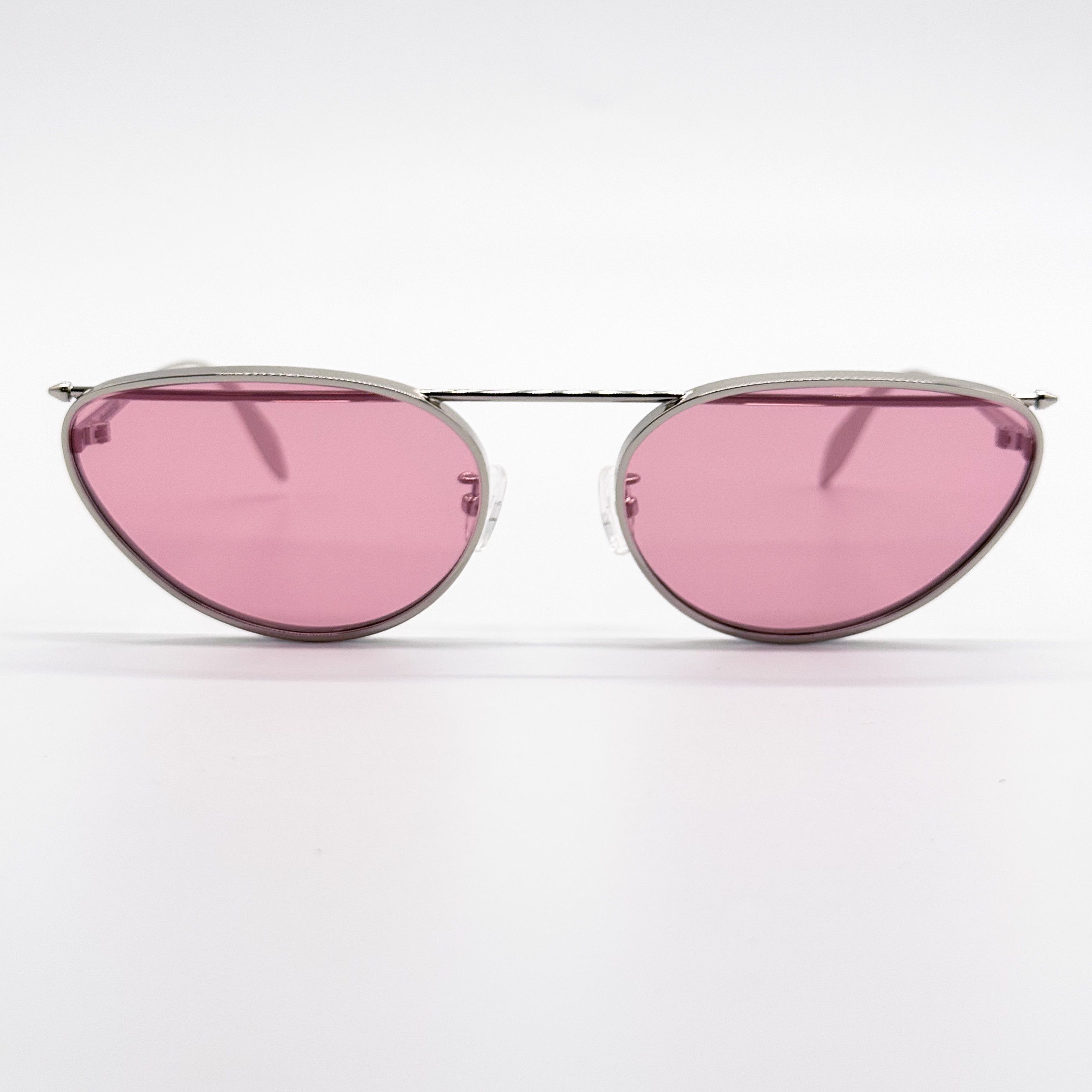 Alexander McQueen NEW ALEXANDER MCQUEEN AM0424S 003 SILVER WOMAN SUNGLASSES Size ONE SIZE - 4 Thumbnail