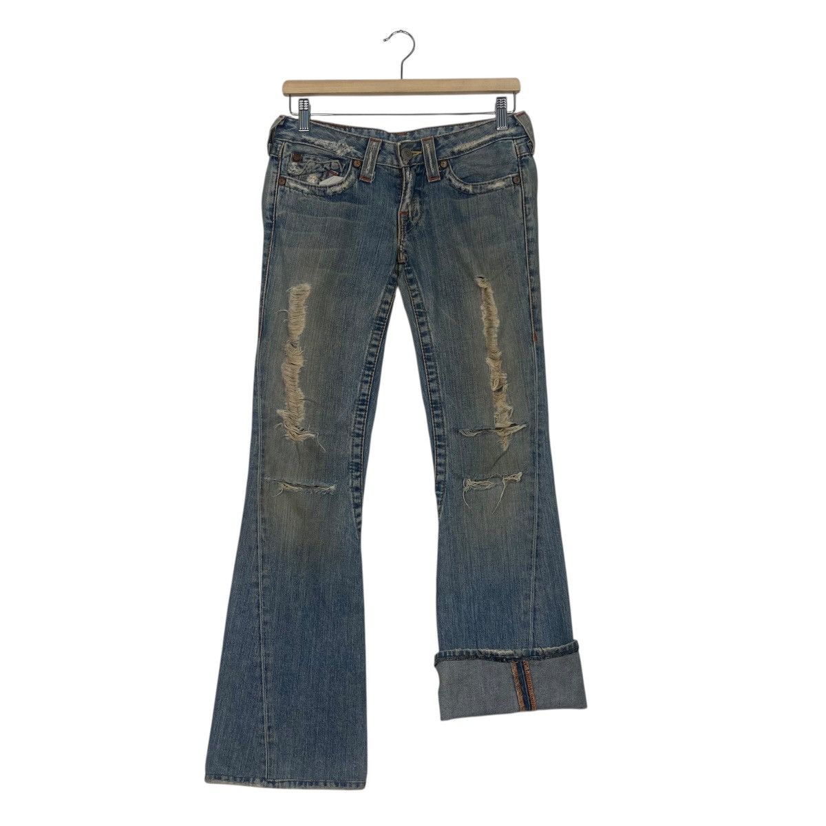 True Religion True Religion distressed flare pant Size 28" / US 6 / IT 42 - 11 Thumbnail