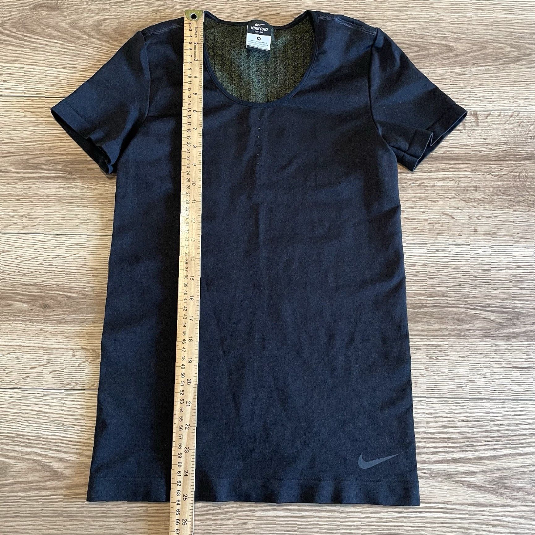 Nike Nike PRO Dri-FIT Compression T-Shirt Women's Medium Black Sportswear Size M / US 6-8 / IT 42-44 - 4 Thumbnail