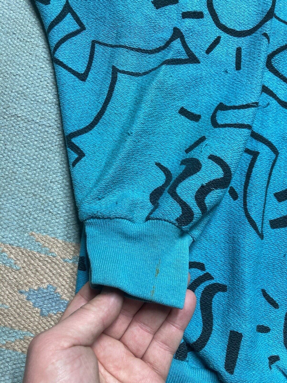 Keith Haring × Vintage 80s sweatshirt Keith haring pop art all over print AOP XL Size US XL / EU 56 / 4 - 4 Thumbnail