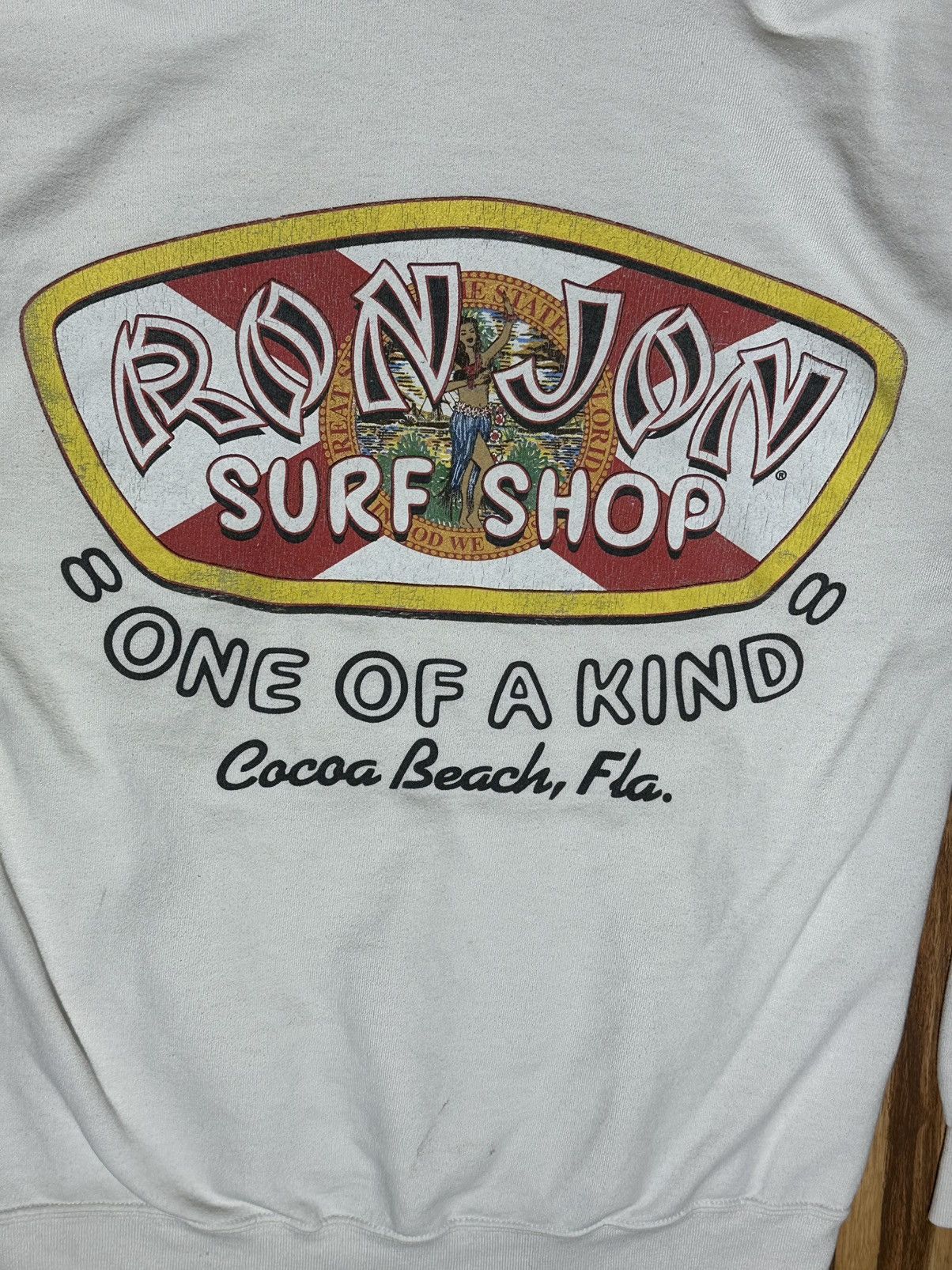 Ron Jon Surf Shop Ron Jon Surf Shop Hawaiian dancer White Hoodie Size US S / EU 44-46 / 1 - 7 Thumbnail