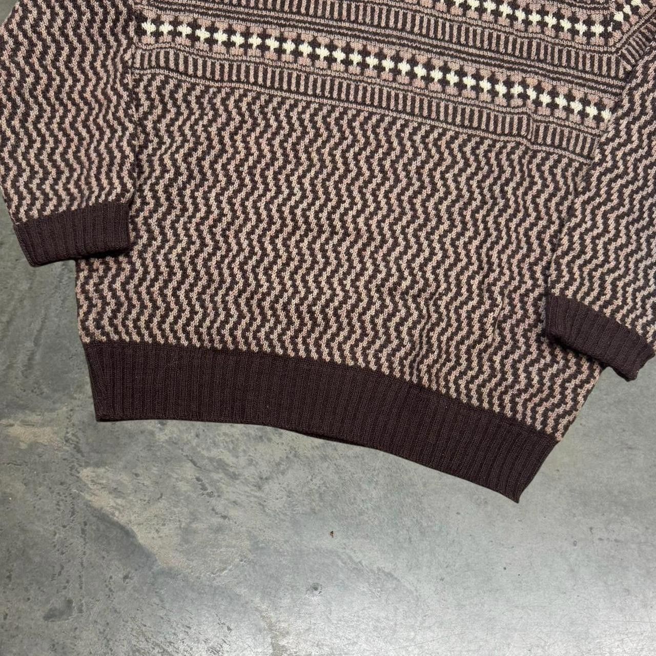 Japanese Brand × Vintage Vintage 80s Mark’s Sweater Co. Striped Acrylic Sweater Size US M / EU 48-50 / 2 - 6 Thumbnail
