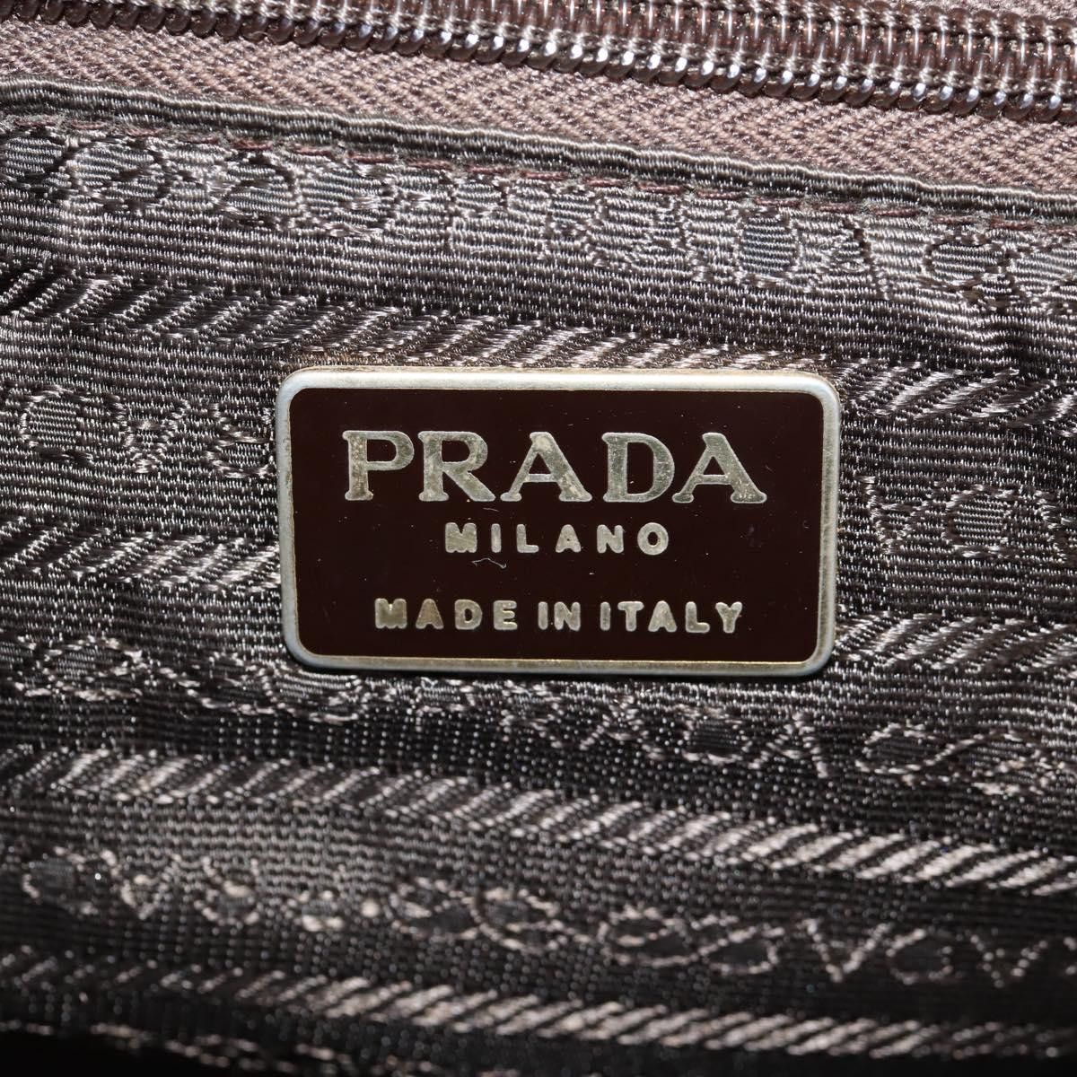 Prada PRADA Backpack Nylon Brown Gold Size ONE SIZE - 10 Thumbnail