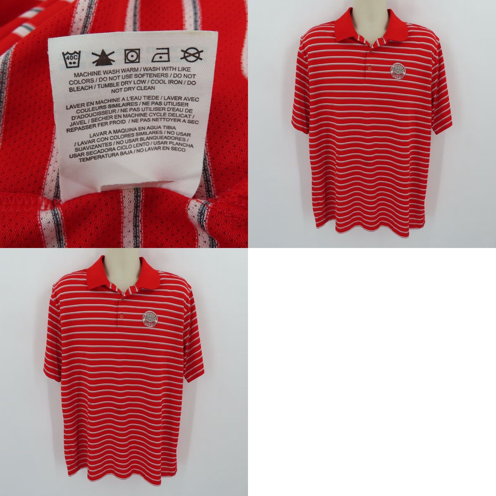 Nike Nike Golf Polo Shirt Men XL 2010 Whistling Straights PGA Championship Red Stripe Polo Shirt Size US XL / EU 56 / 4 - 8 Thumbnail