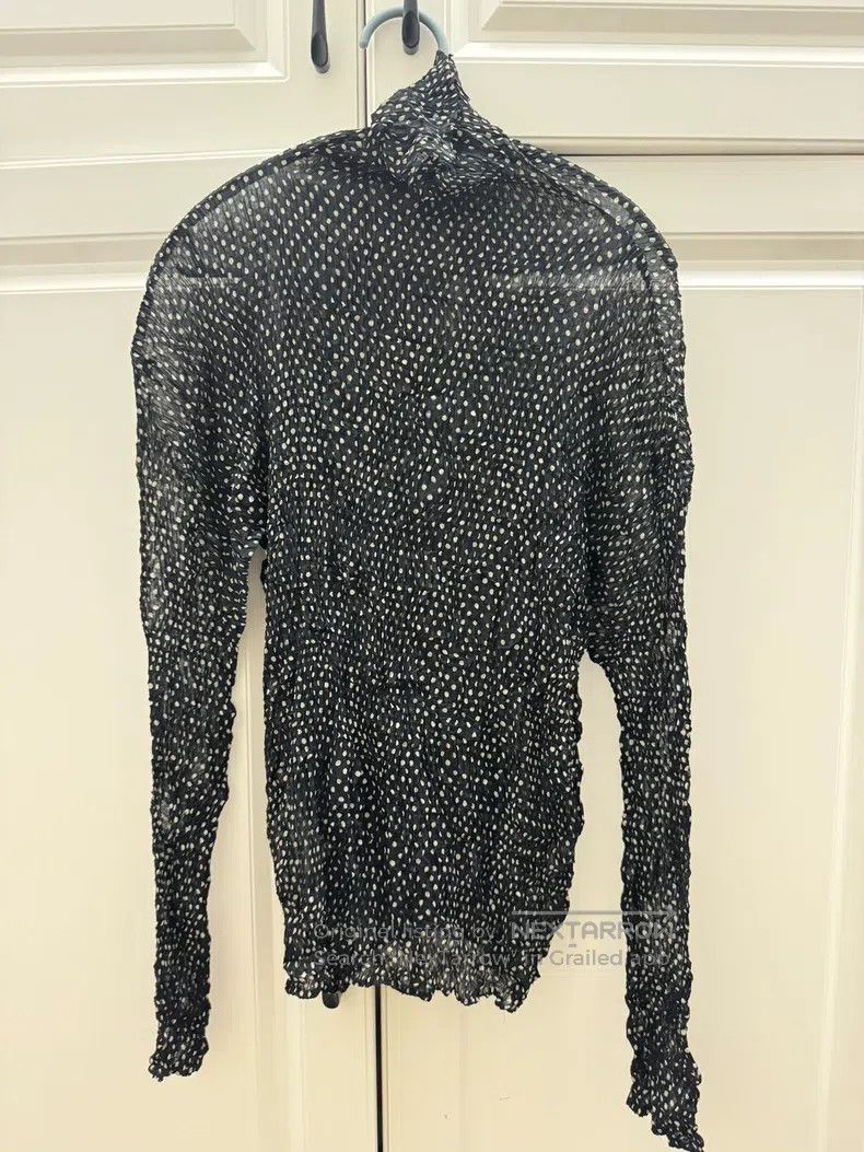 Issey Miyake Issey Miyake Polka Dot Ruched Top Size M / US 6-8 / IT 42-44 - 4 Thumbnail