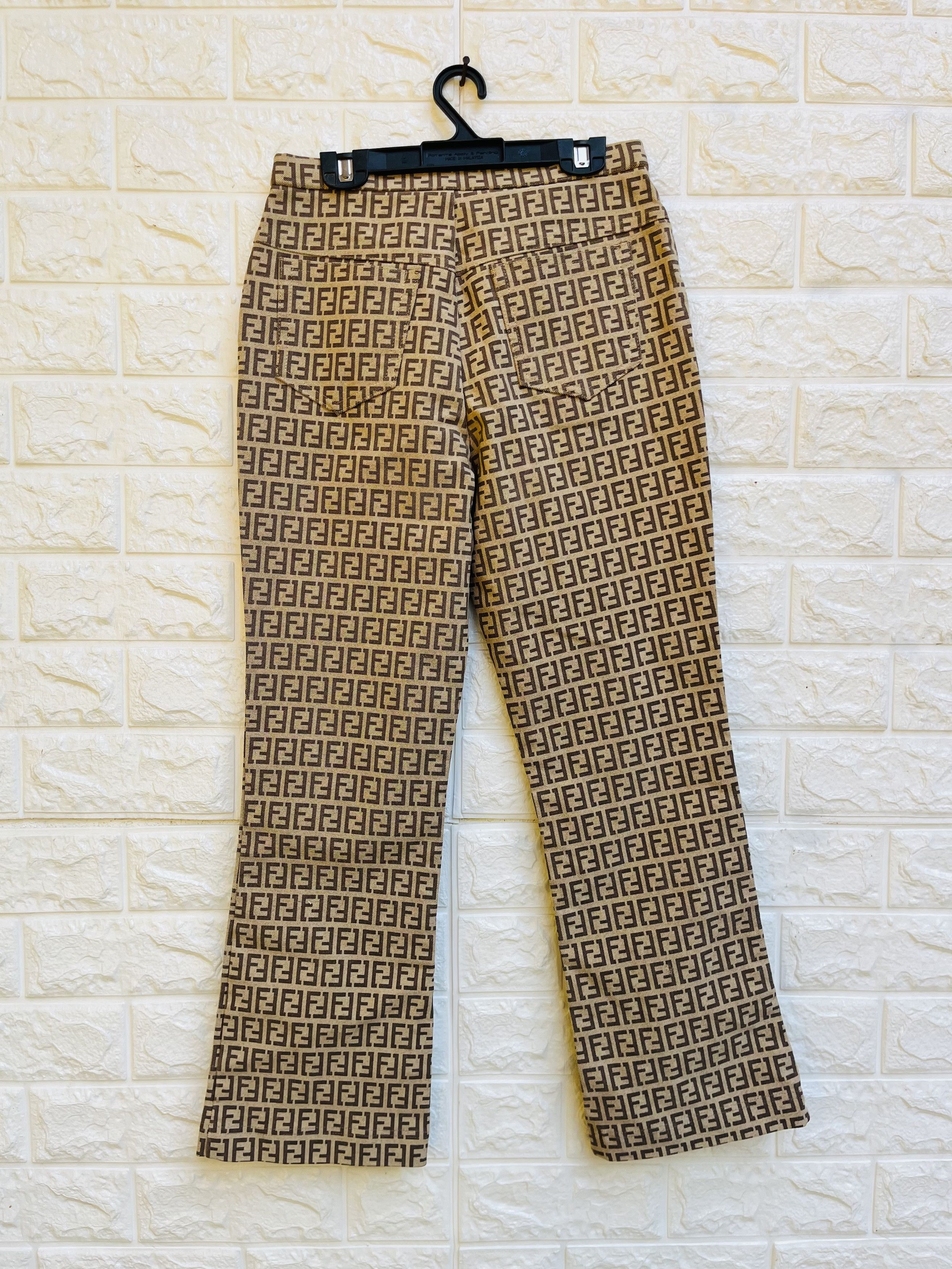 Japanese Brand × Vintage Vintage Monogram Japanese Designer Fashion Style Pant Size 24" / US 00 / IT 34 - 2 Thumbnail
