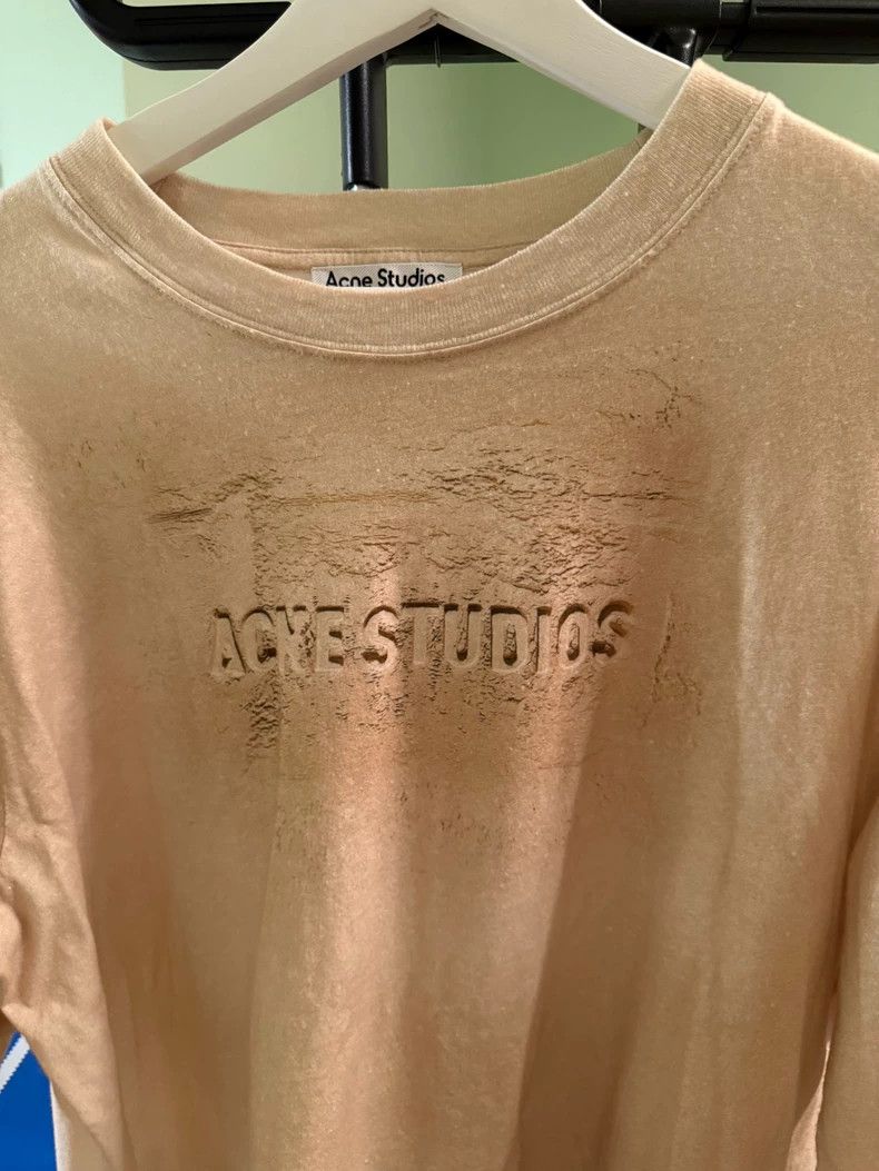 Acne Studios Acne Studios Sandy beige logo summer-themed long-sleeved s Size L / US 10 / IT 46 - 2 Thumbnail