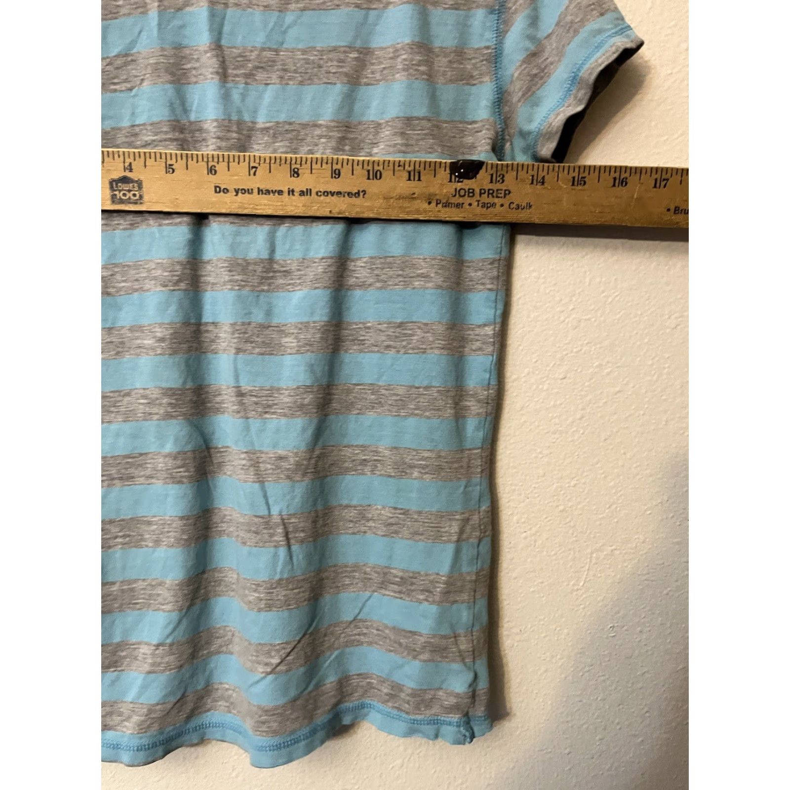 Gap VINTAGE Gap Stretch Blue Gray stripe Polo Shirt Women M Spring Size M / US 6-8 / IT 42-44 - 4 Thumbnail