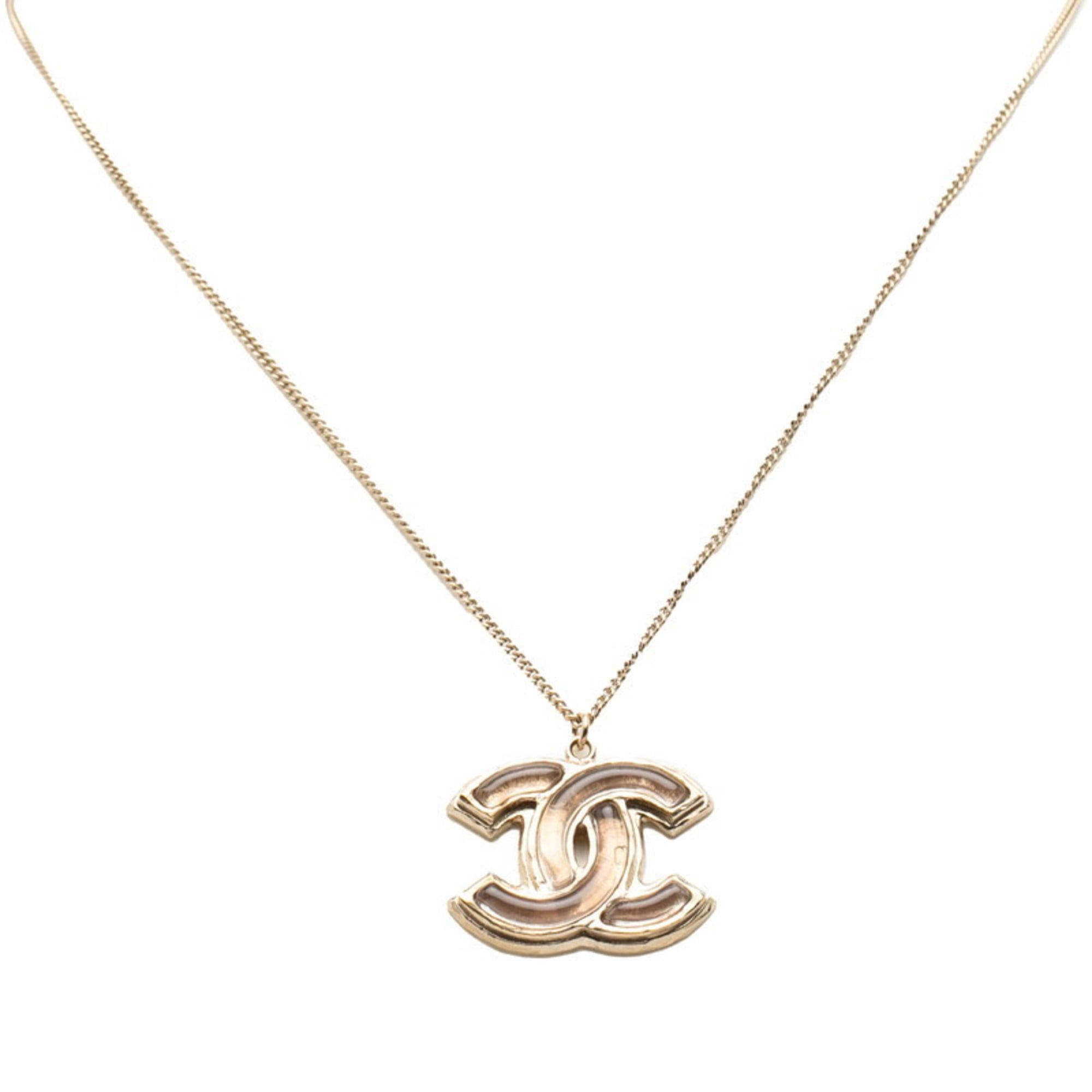 Chanel Chanel Coco Mark Necklace, Gold Plated, Women's, CHANEL Size ONE SIZE - 1 Thumbnail