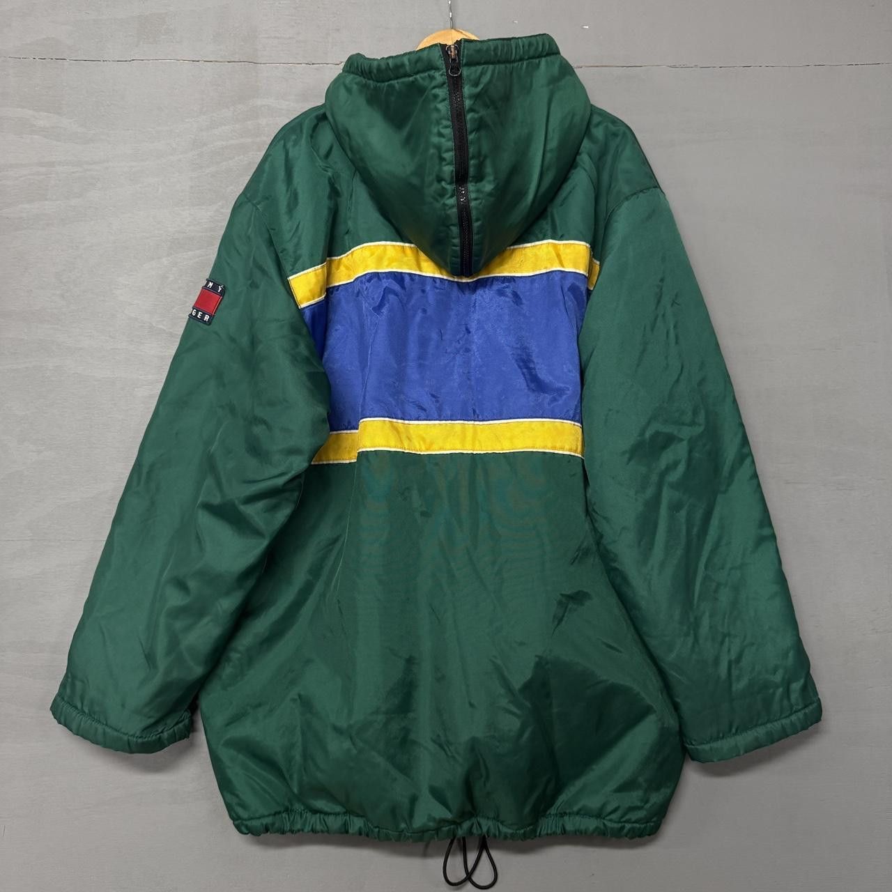 Tommy Hilfiger Tommy Hilfiger Green Y2K Sherpa Lined Zip Up Hood Jacket XL Size US XL / EU 56 / 4 - 4 Thumbnail