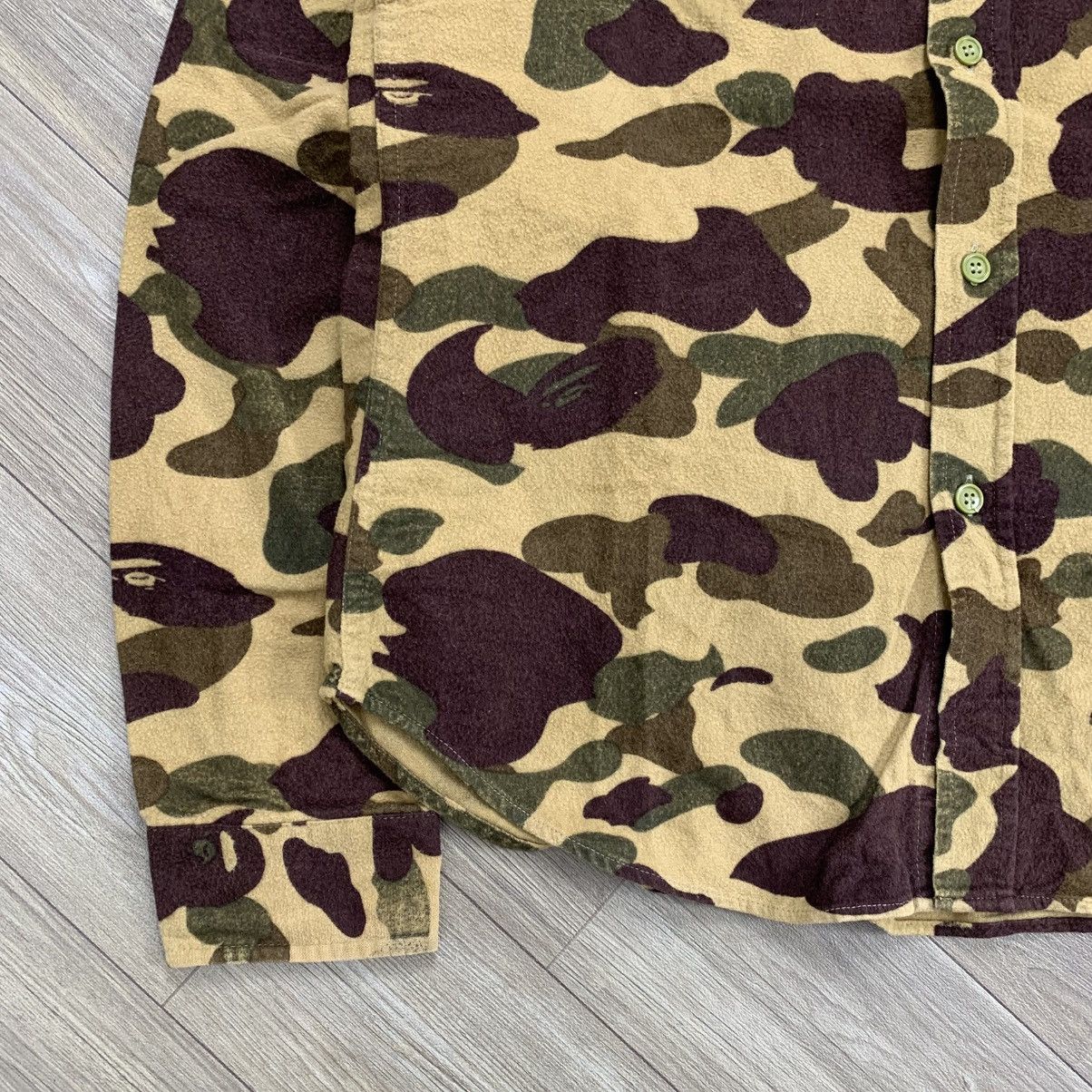 Bape × Vintage Vintage A Bathing Ape Iconic Camouflage Flanel Shirt Size US M / EU 48-50 / 2 - 2 Thumbnail