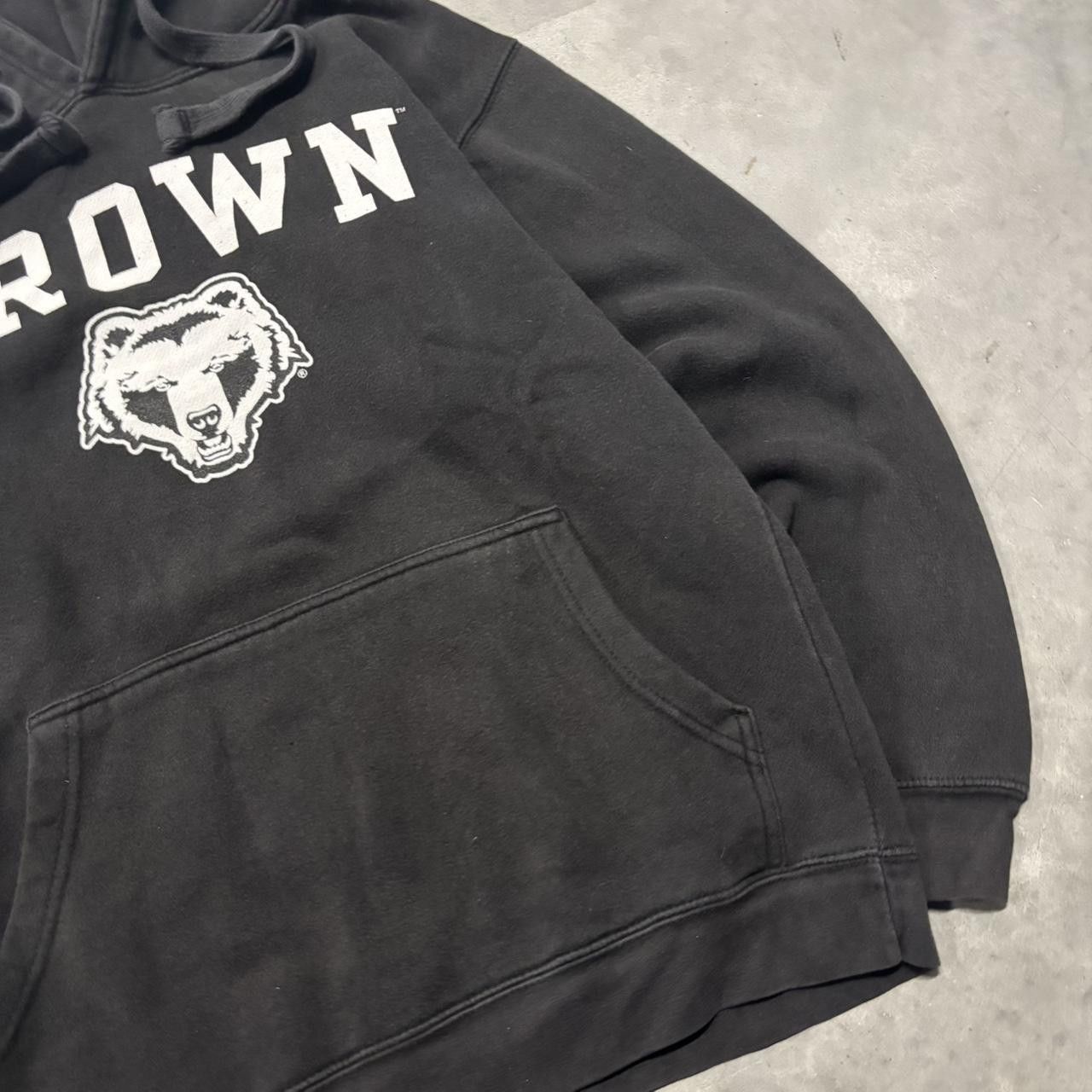 Japanese Brand × Vintage Crazy Vintage Y2K/2000s Black Brown Bear Streetwear Hoodie! Size US S / EU 44-46 / 1 - 4 Thumbnail