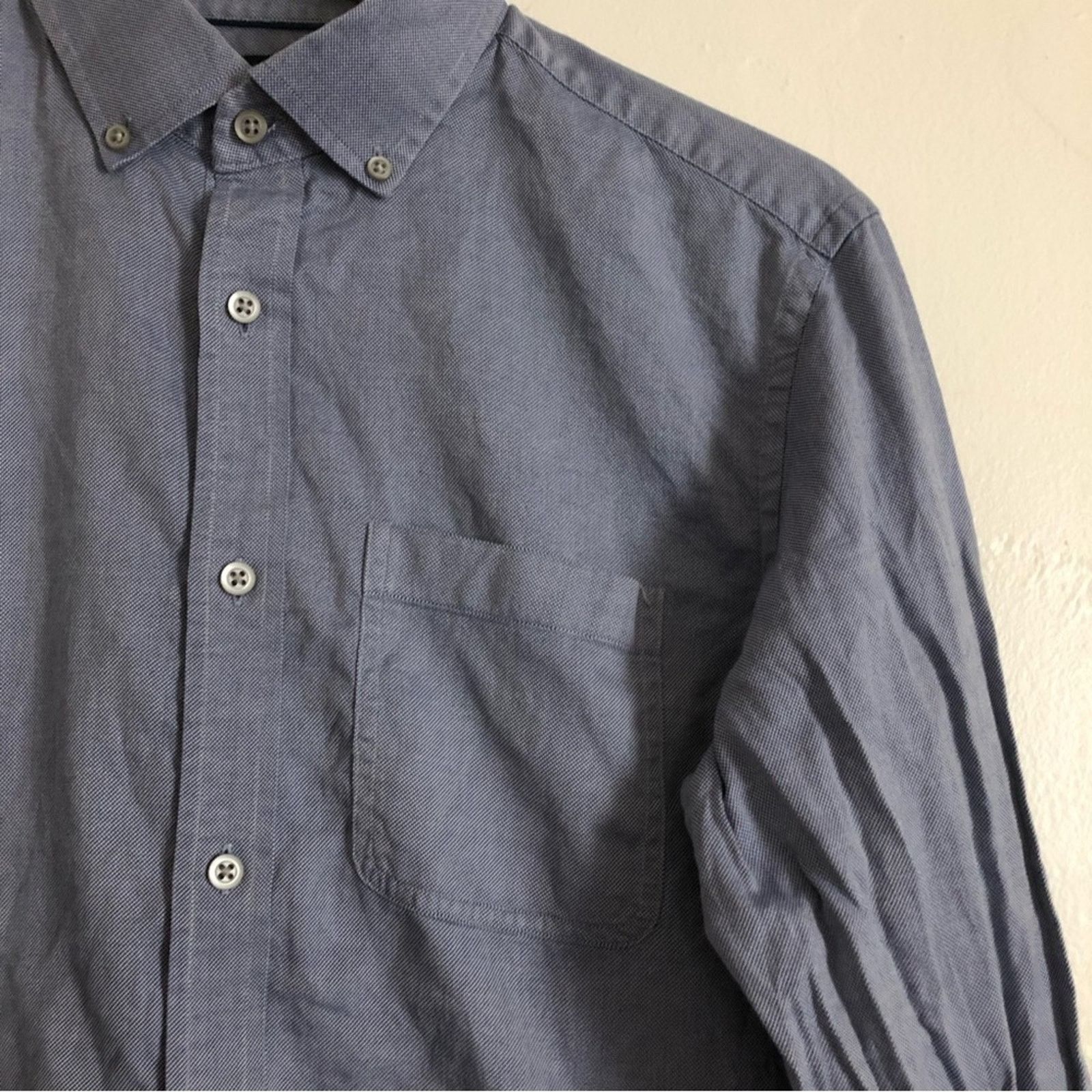 Banana Republic Banana Republic Men's 100s Two Ply Cotton Button Down Shirt Size US M / EU 48-50 / 2 - 7 Thumbnail