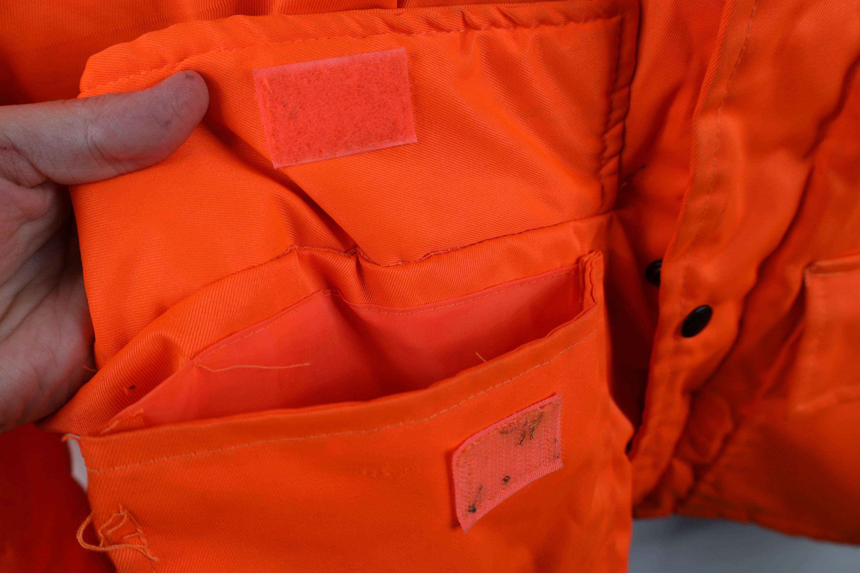 Vintage Vintage 90s Streetwear Hunting Parka Jacket Blaze Orange Size US L / EU 52-54 / 3 - 9 Thumbnail