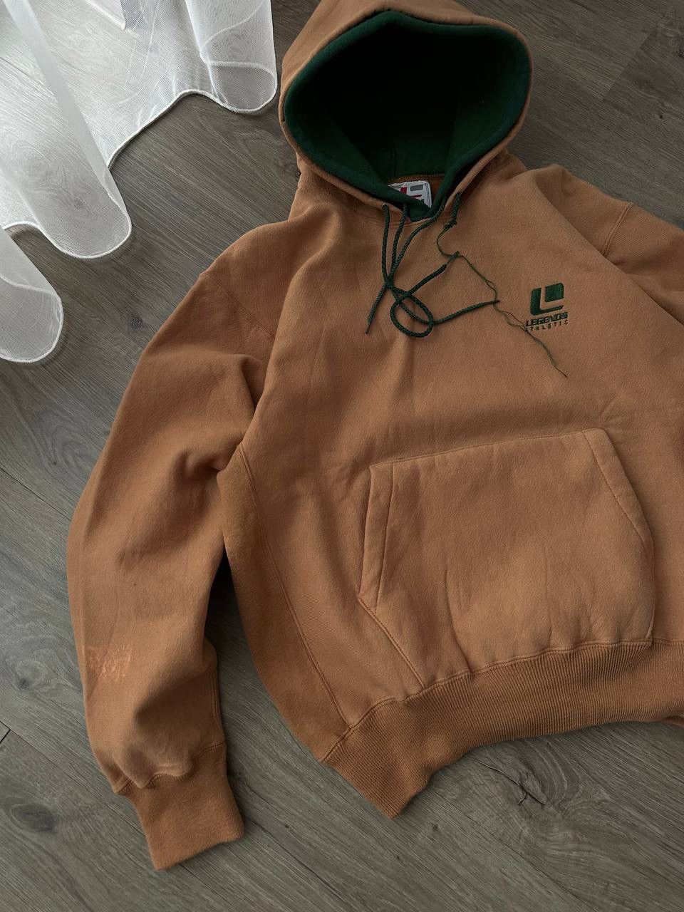 Japanese Brand × Vintage Vintage Legends Athletic Brown Japanese Skated Hoodie Size US M / EU 48-50 / 2 - 5 Thumbnail