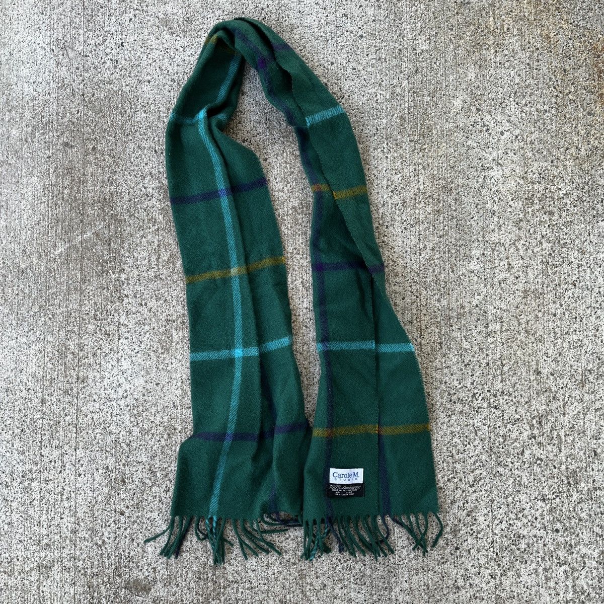 Vintage Vintage 100% Lamb Wool Scarf Made In Germany 90’s Size ONE SIZE - 1 Thumbnail