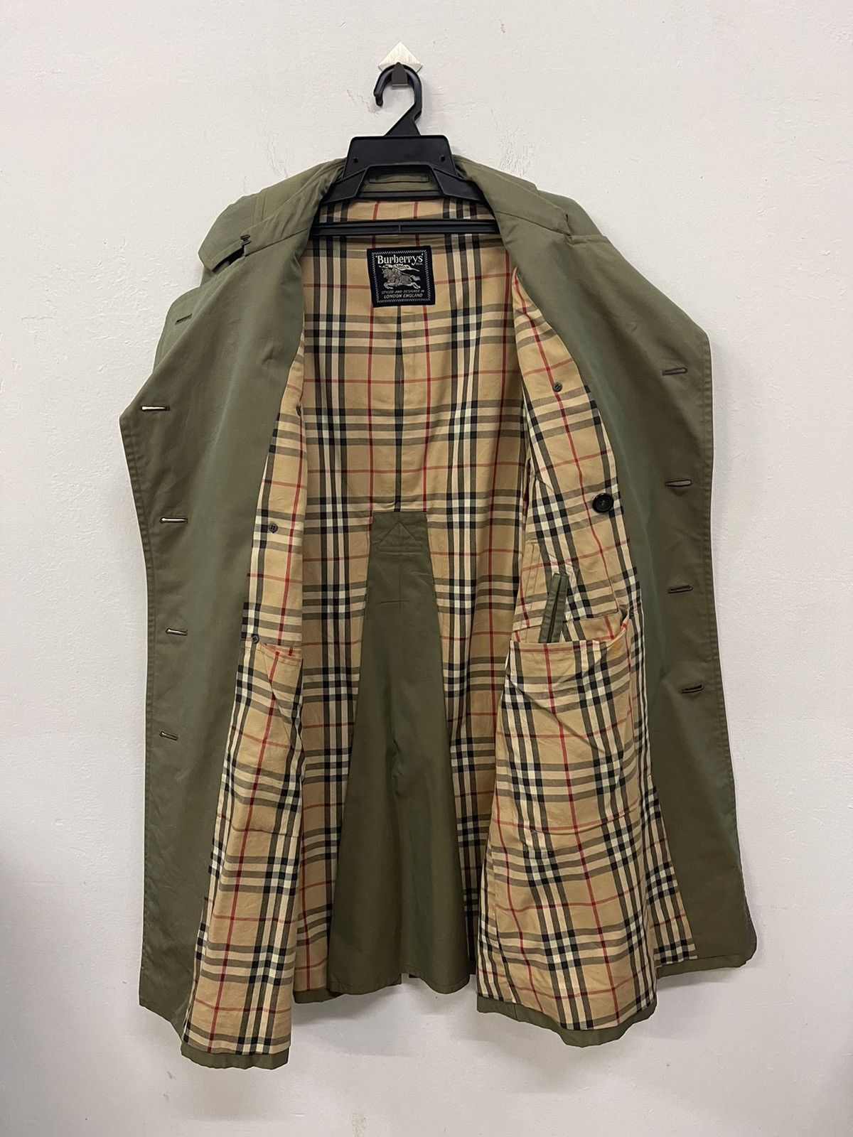 Burberry Prorsum × Vintage Burberry nova check trench long coat Size US M / EU 48-50 / 2 - 9 Thumbnail