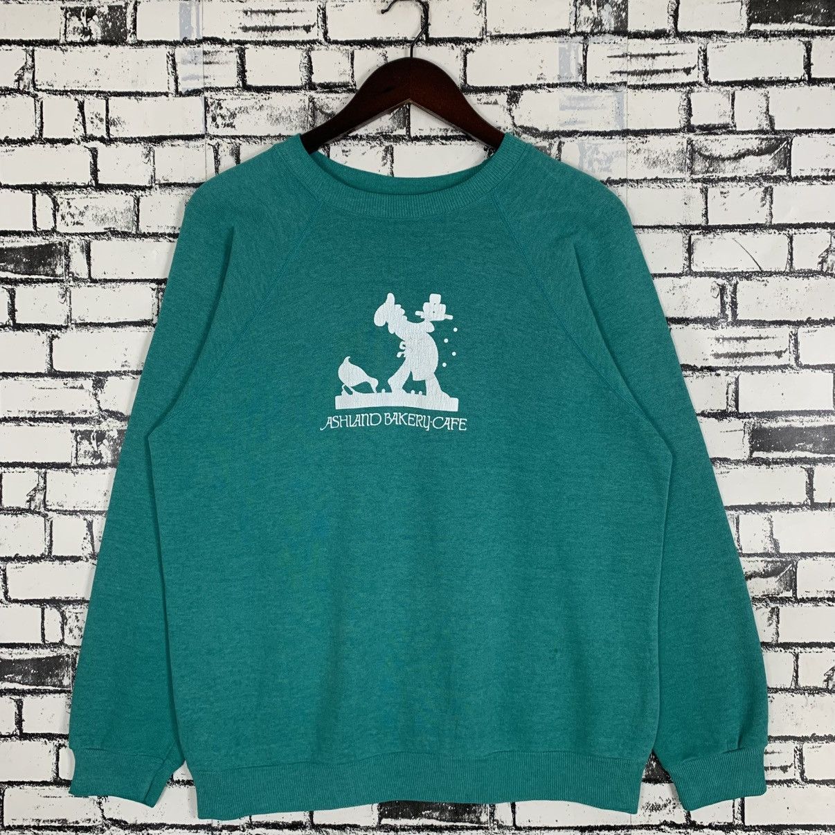 Designer × Vintage Vintage Ashlano Bakery Cafe Made in Usa Sweatshirt Crewneck Size US L / EU 52-54 / 3 - 1 Thumbnail