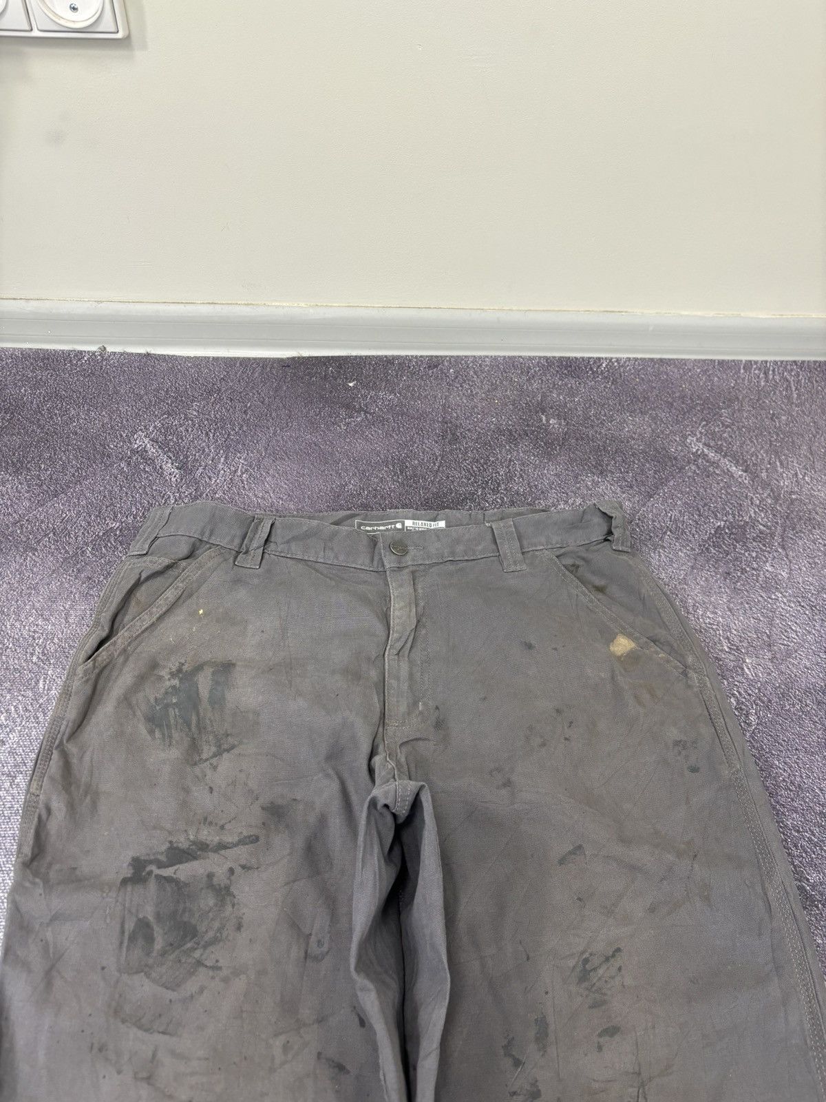 Carhartt Vintage Carhartt Y2K Gray Work Hype Relaxed Fit Baggy Pants Size US 36 / EU 52 - 14 Thumbnail