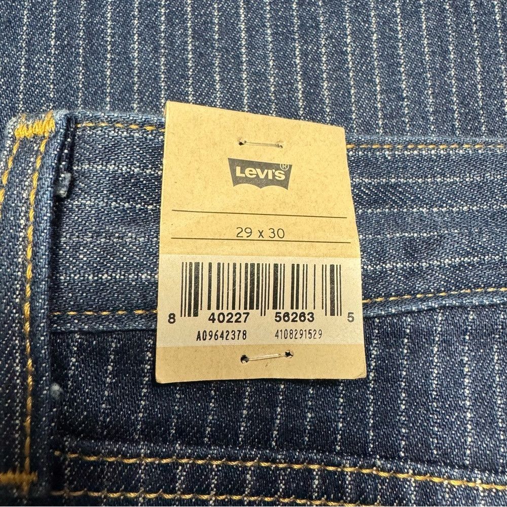 Levi's NWT New Levi's Low Pro Straight Leg Mid Rise Blue Striped J Size 29" - 8 Thumbnail