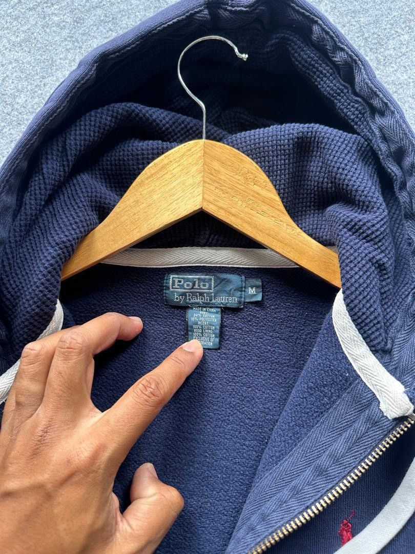 Polo Ralph Lauren VINTAGE POLO RALPH LAUREN ZIPPER HOODIE HEAVY WEIGHT Size US M / EU 48-50 / 2 - 5 Thumbnail