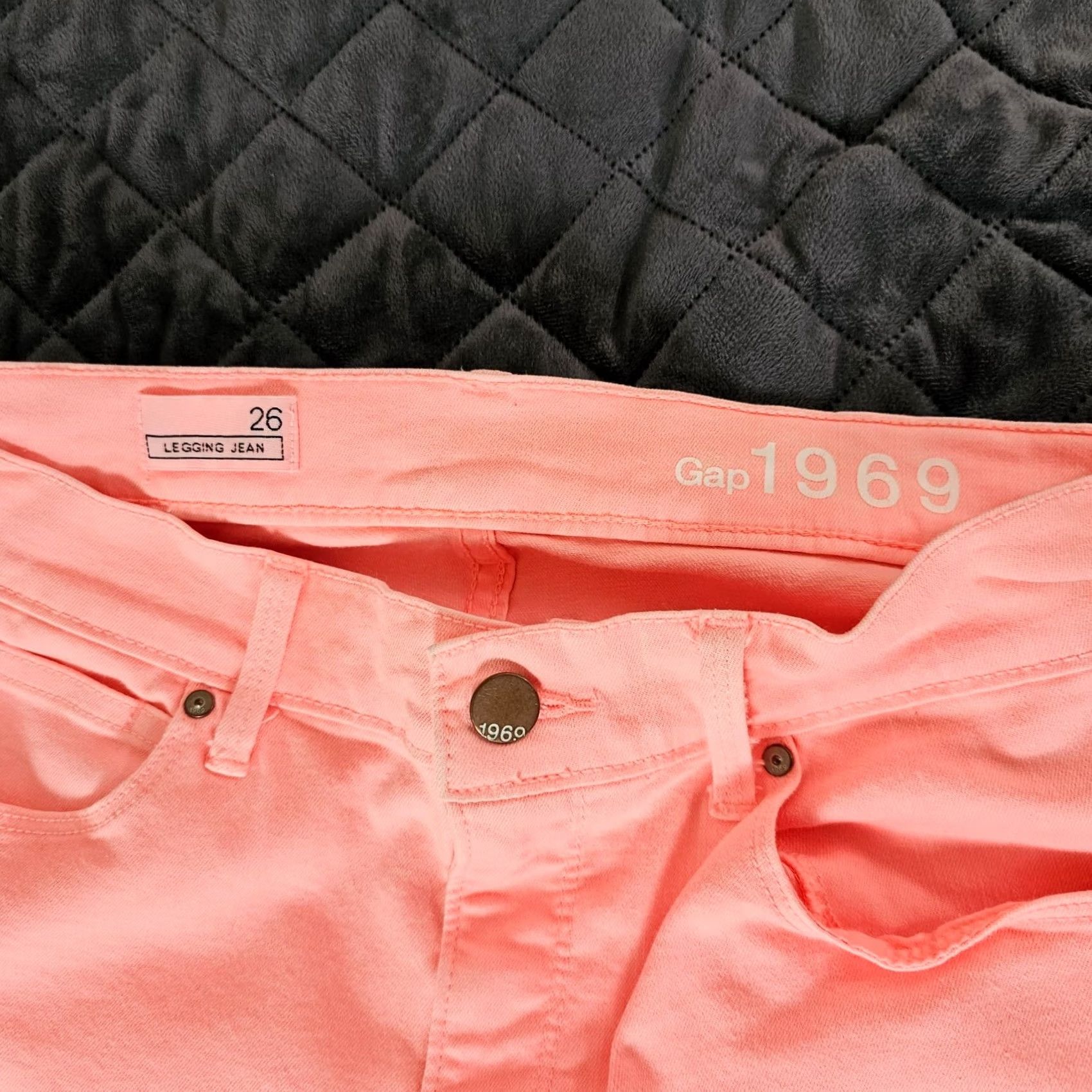 Gap GAP Denim Jeans Women's Size 26 Skinny Mid Rise Pink Stretch Denim Pants Regular Inseam 27 in Womens Size 26" / US 2 / IT 38 - 3 Thumbnail