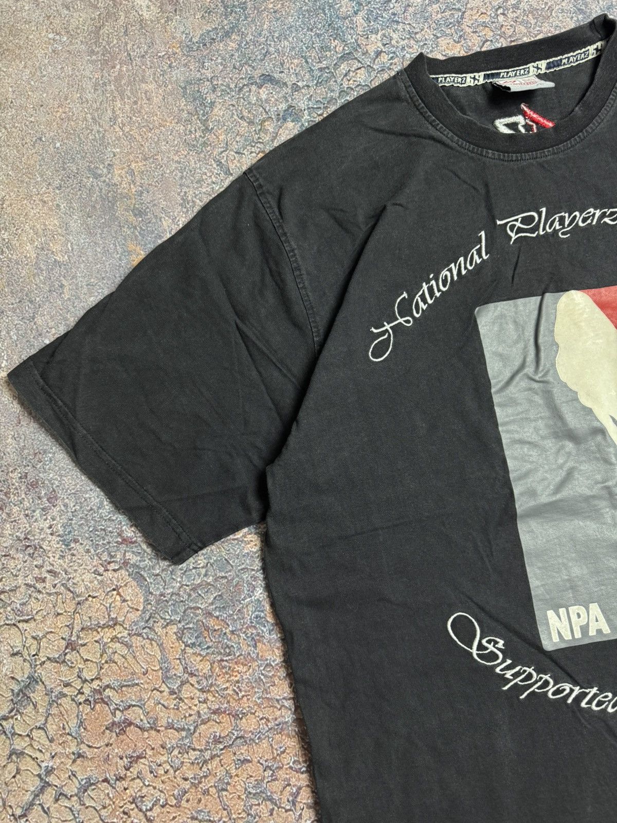 Other Rare Vintage PLAYERZ 69 Big Logo NPA Tee Shirt Hip Hop Y2K Size US XL / EU 56 / 4 - 5 Thumbnail