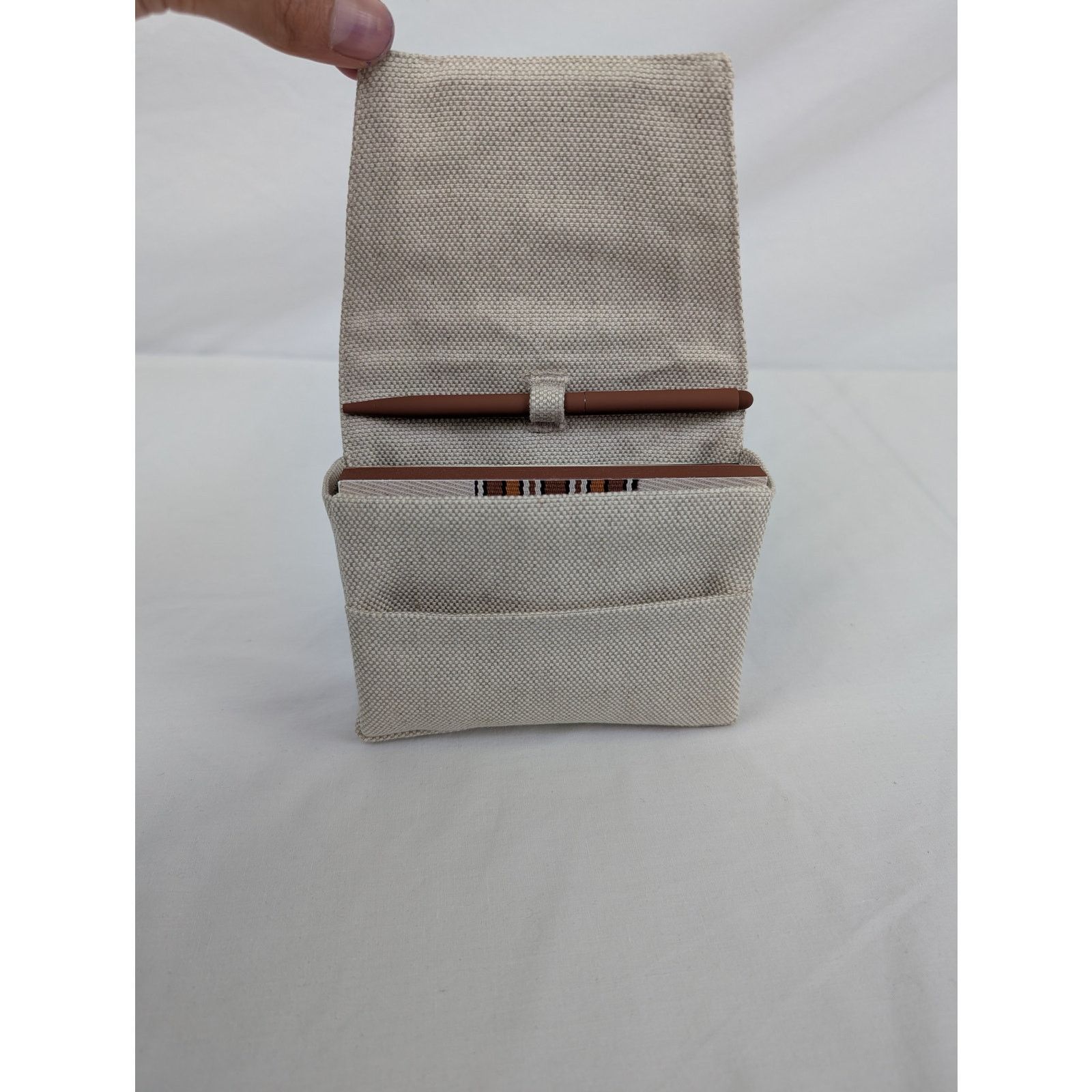 Loro Piana o1rshd1 Size: OS / Stripe canvas pouch Playing Cards Beige Size ONE SIZE - 10 Thumbnail