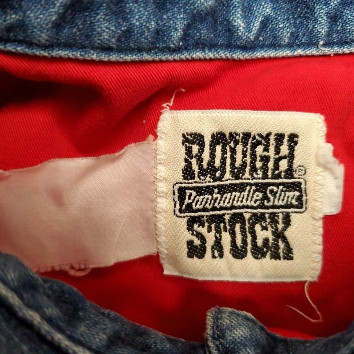 Vintage VINTAGE Panhandle Slim rough Stock Shirt Women M Red Denim Collar Western Cowboy Vintage Shirt Ladies M Red Denim Collar Western Cowboy Vintage Size M / US 6-8 / IT 42-44 - 5 Thumbnail