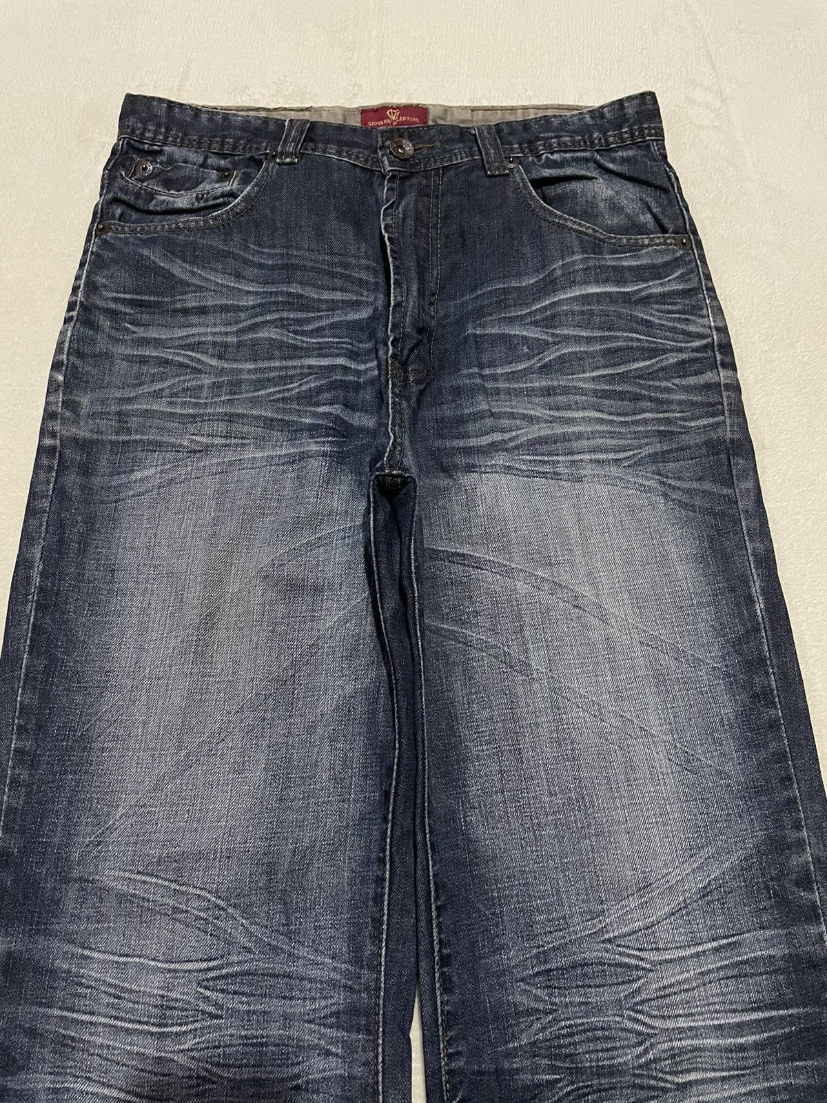 Giovanni Valentino Vintage Giovanni Valentino Mudwash Distressed Denim Jeans Size US 32 / EU 48 - 2 Thumbnail