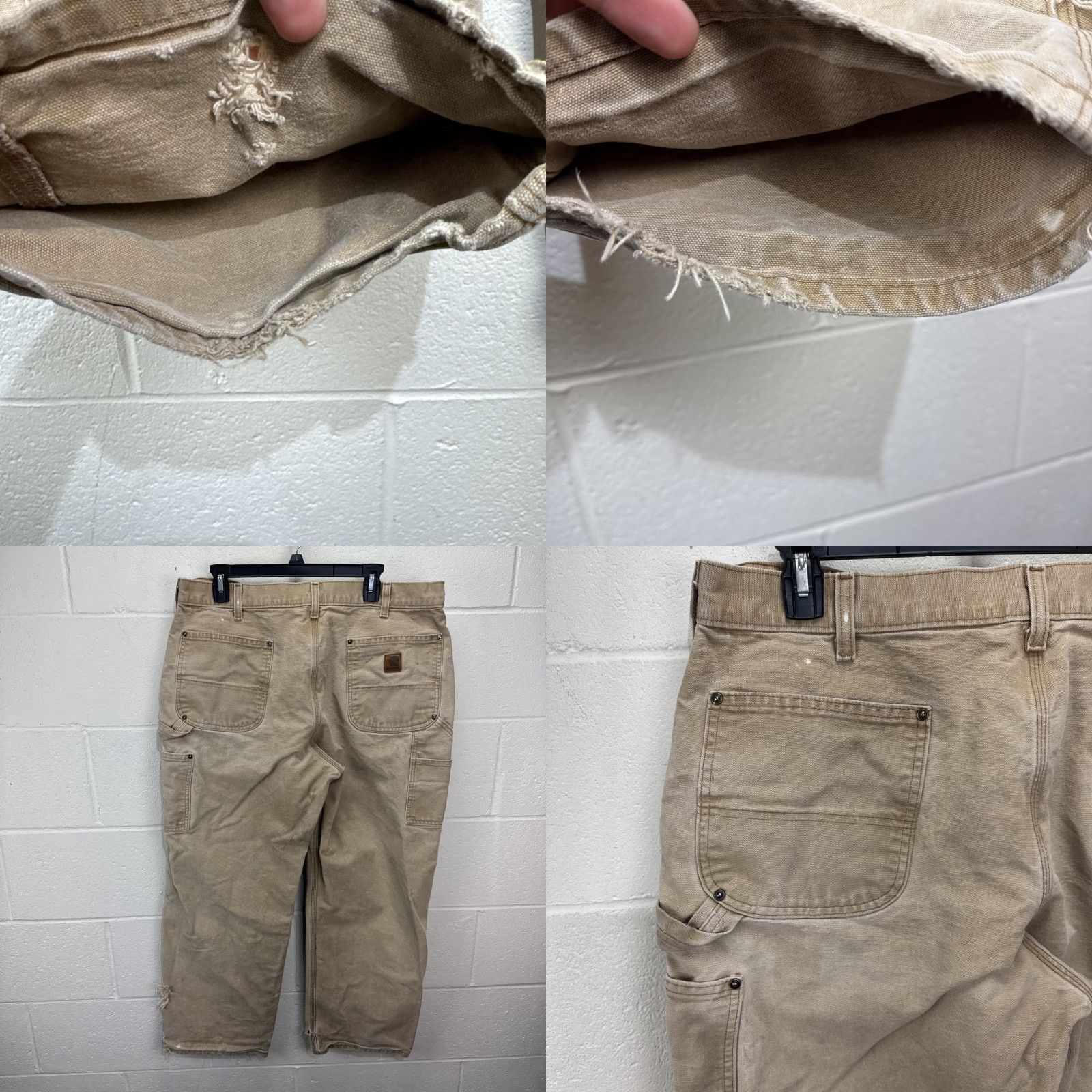 Carhartt VINTAGE Carhartt Men Pants Carpenter 38x30 Brown Canvas Workwear 90s Grunge Retro Size US 38 / EU 54 - 8 Thumbnail