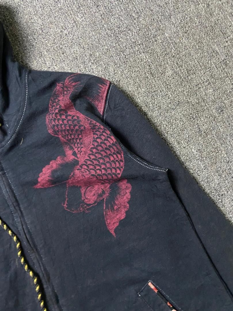 Japanese Brand TRACTION Sukajan Style Zip Up Hoodie Jacket (194) Size US L / EU 52-54 / 3 - 8 Thumbnail