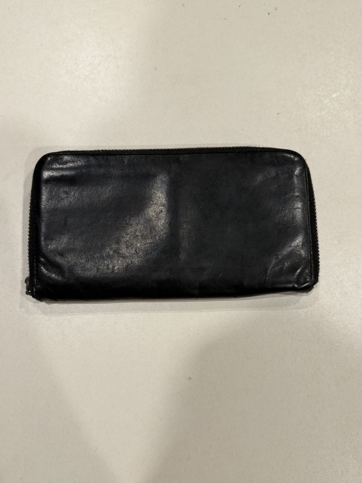 Chrome Hearts Chrome Hearts 3 Cemetery Cross Black Leather Zip Wallet Gold Size ONE SIZE - 5 Thumbnail