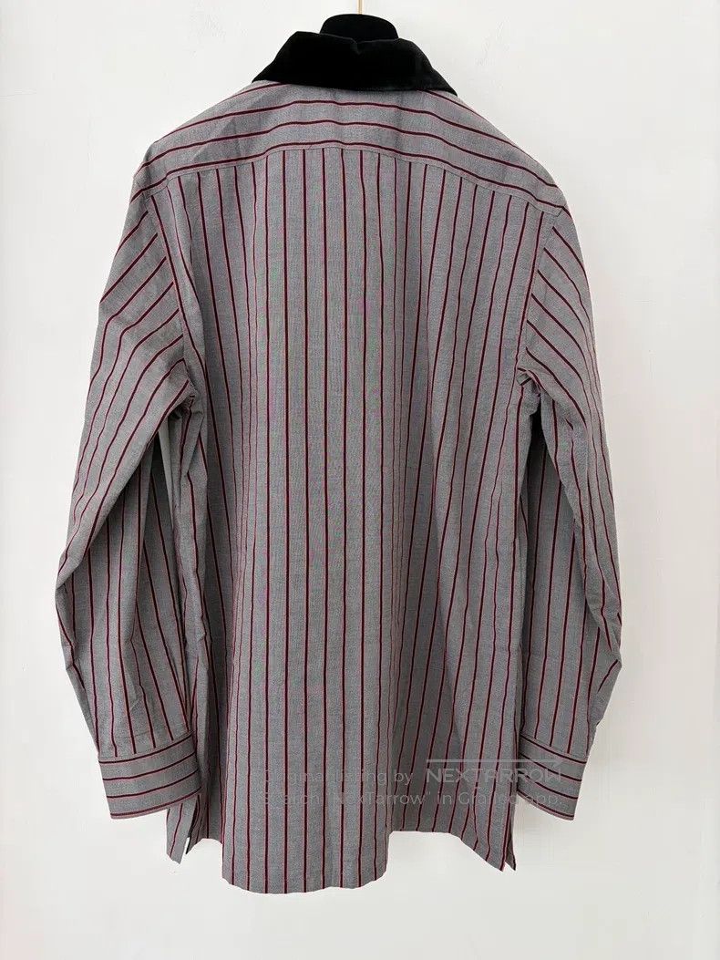 Chanel Chanel Velvet collar striped shirt Size S / US 4 / IT 40 - 2 Thumbnail
