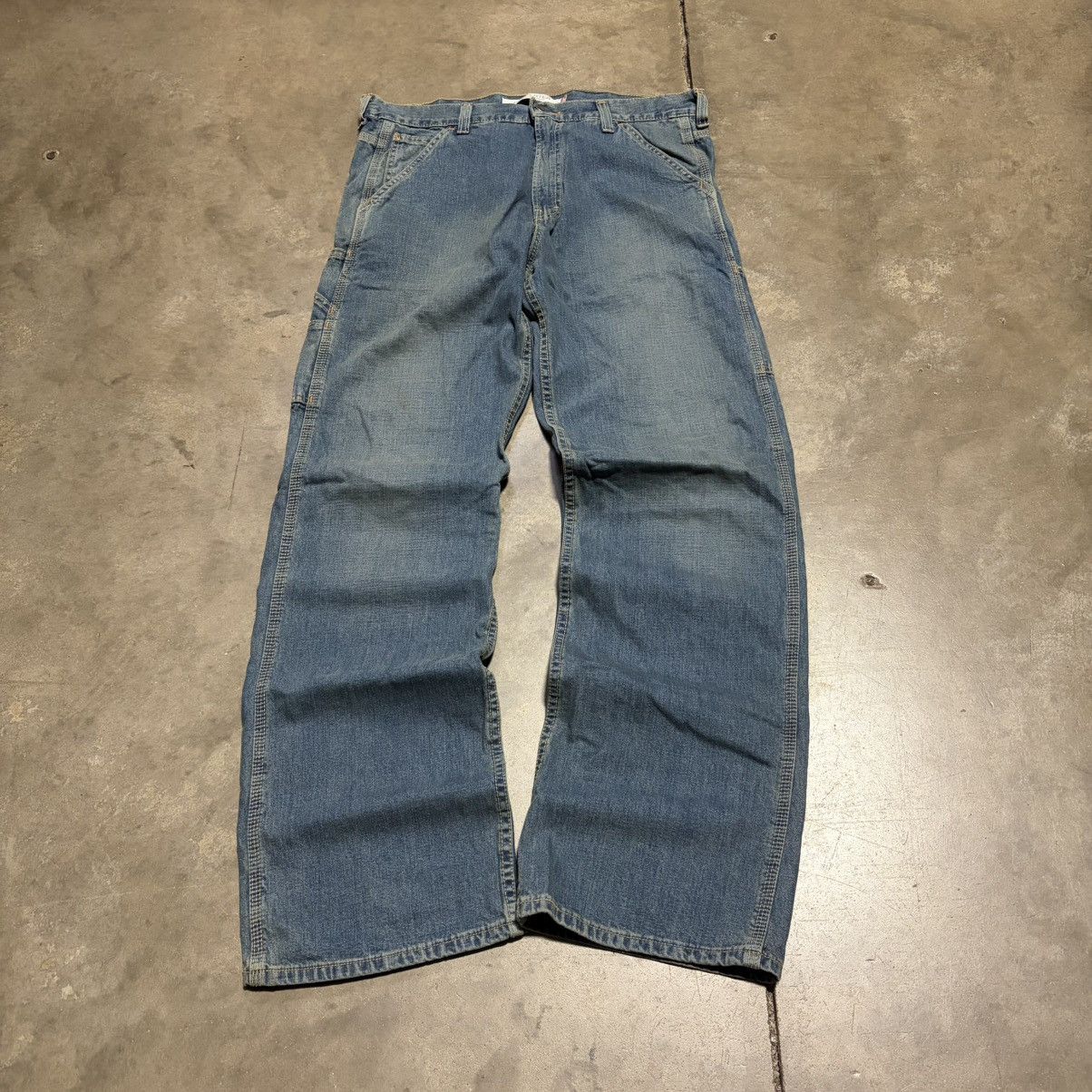 Levi's Vintage Levis Carpenter Jeans Baggy Denim Skater Faded Y2K Size US 34 / EU 50 - 1 Thumbnail