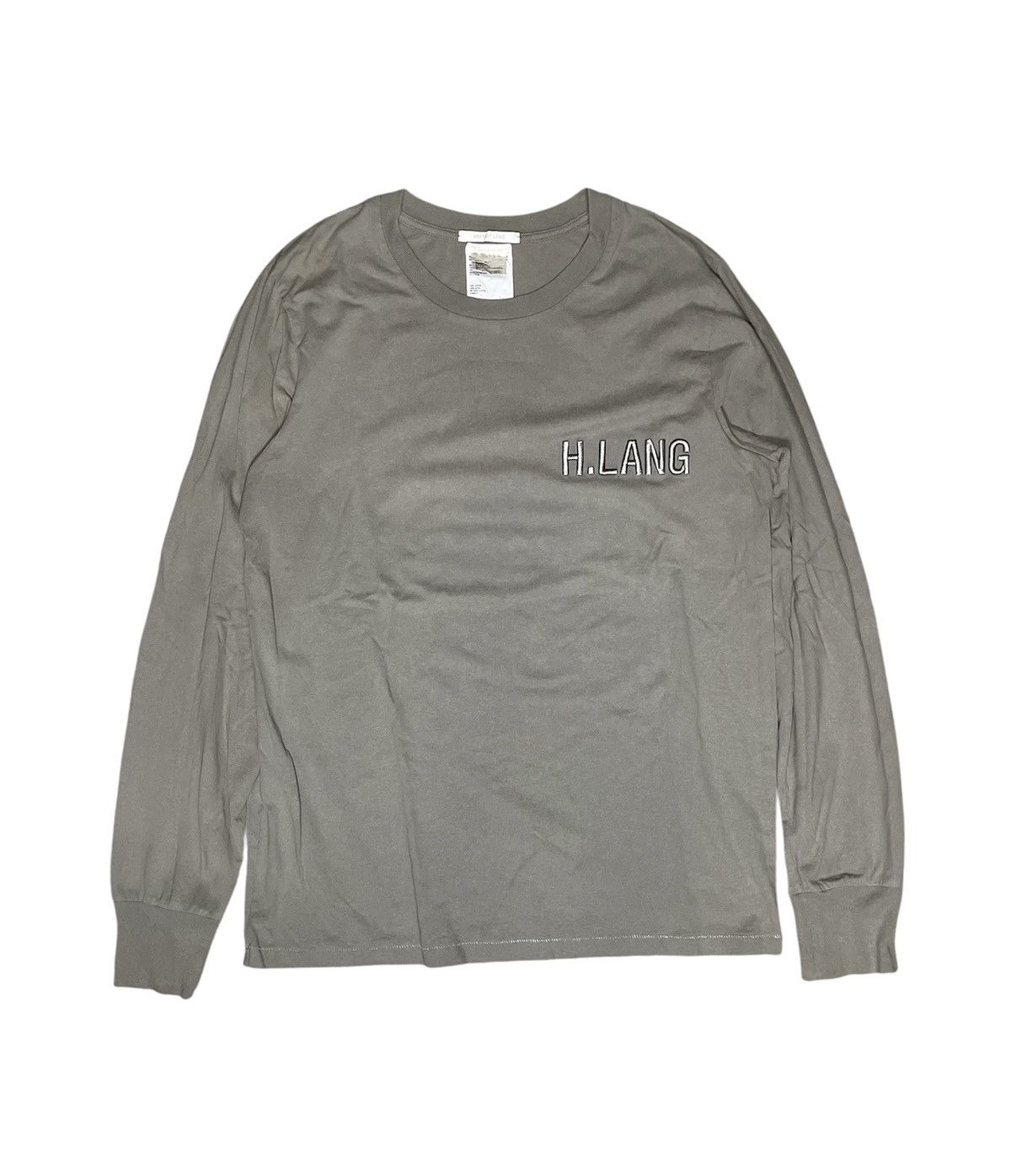 Helmut Lang Helmut Lang H Lang Long Sleeve Tshirts Size US XL / EU 56 / 4 - 1 Thumbnail